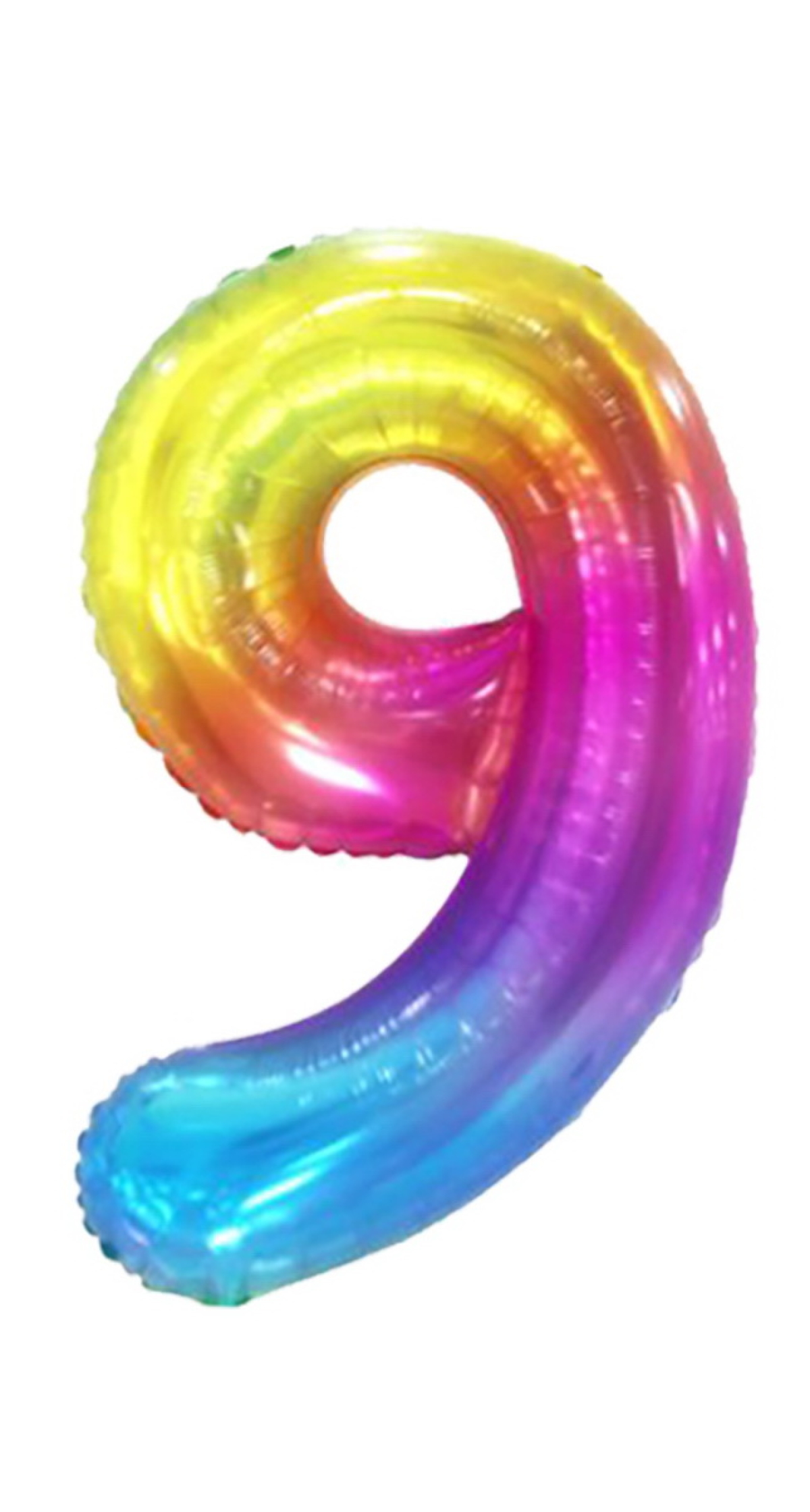 34 Inch Foil Balloon Number 9 - Gradient