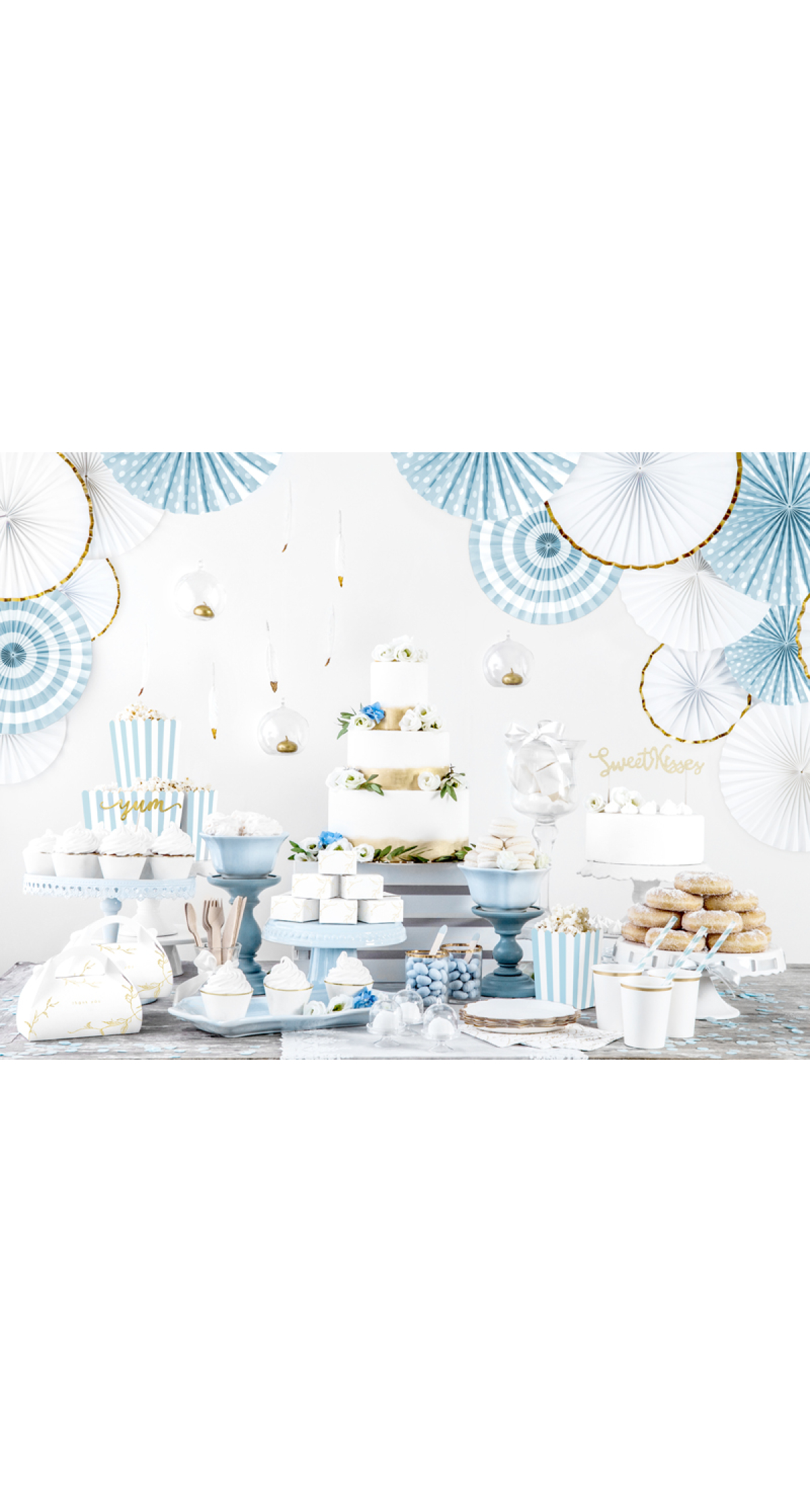 Confetti Circles, Light Sky-Blue, 15G