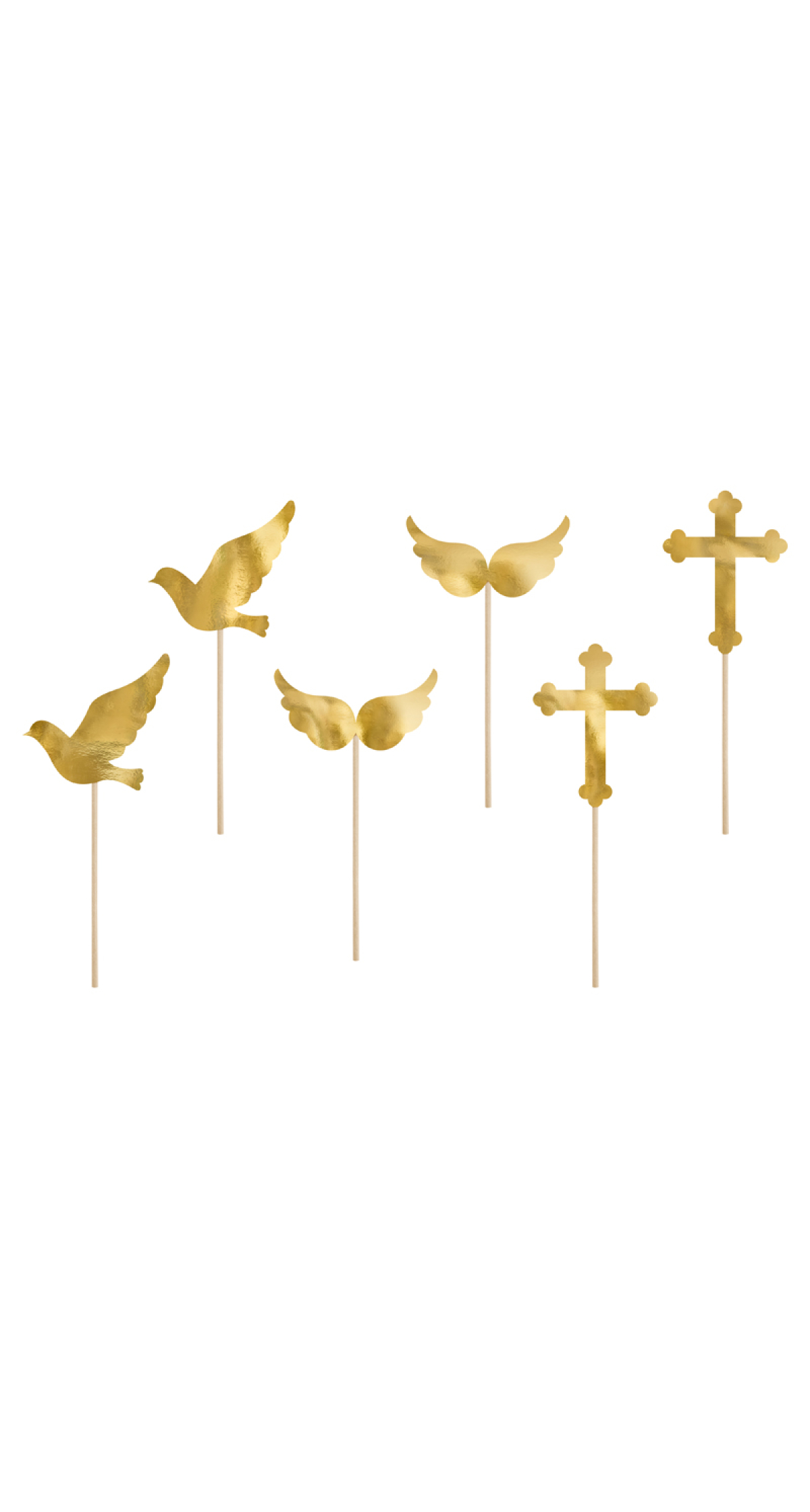 Cupcake Toppers First Communion, 8.5-11 cm (1 pkt / 6 pc.)