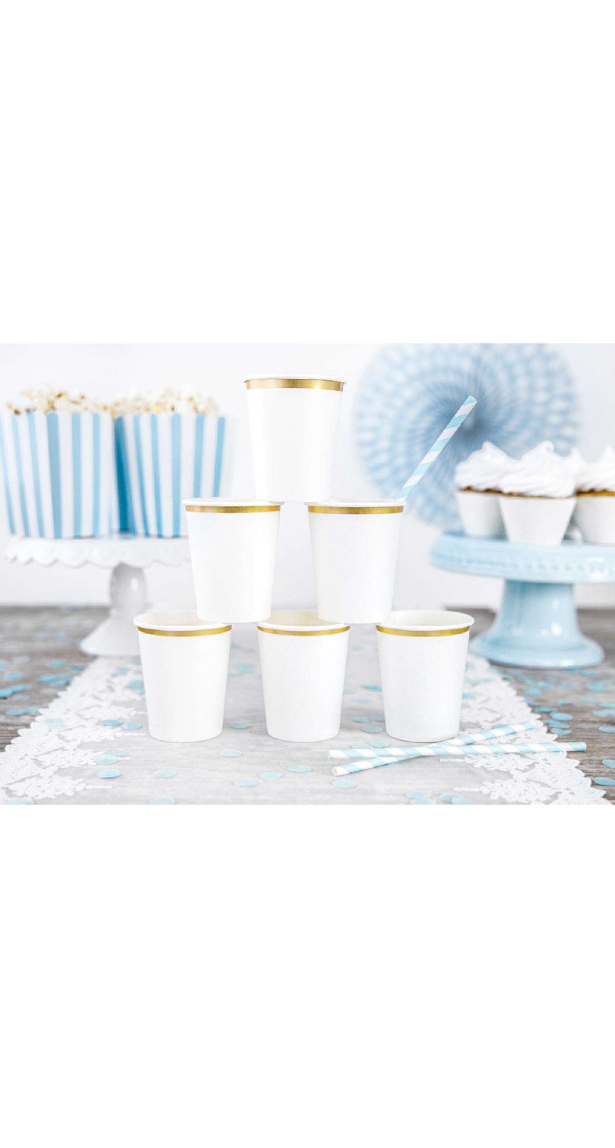 Cups, White, 260 ml (1 pkt / 6 pc.)
