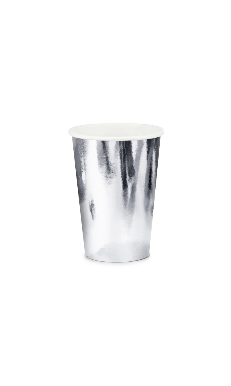 Cups, Silver, 220ml (1pkt / 6pc)