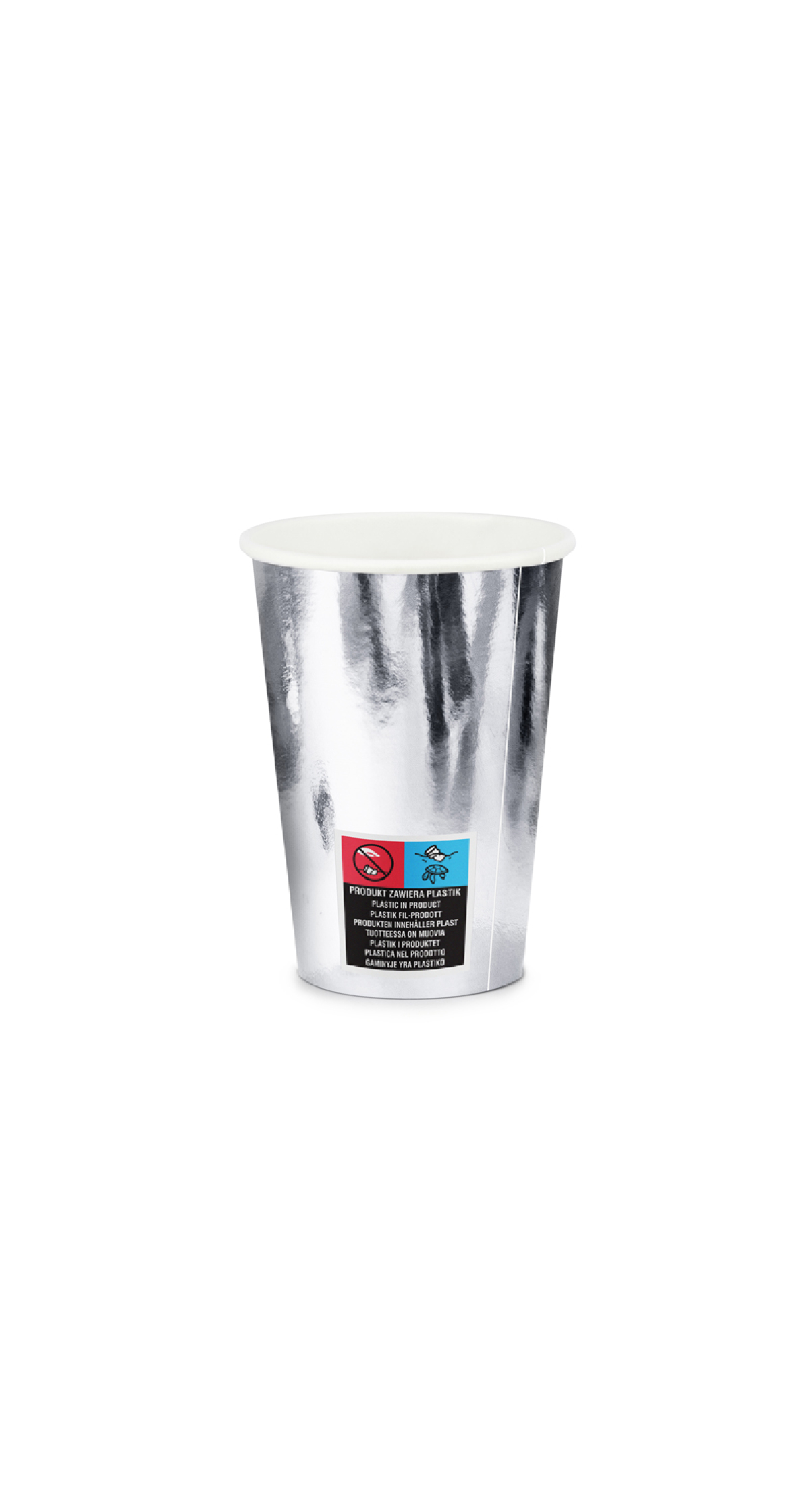 Cups, Silver, 220ml (1pkt / 6pc)