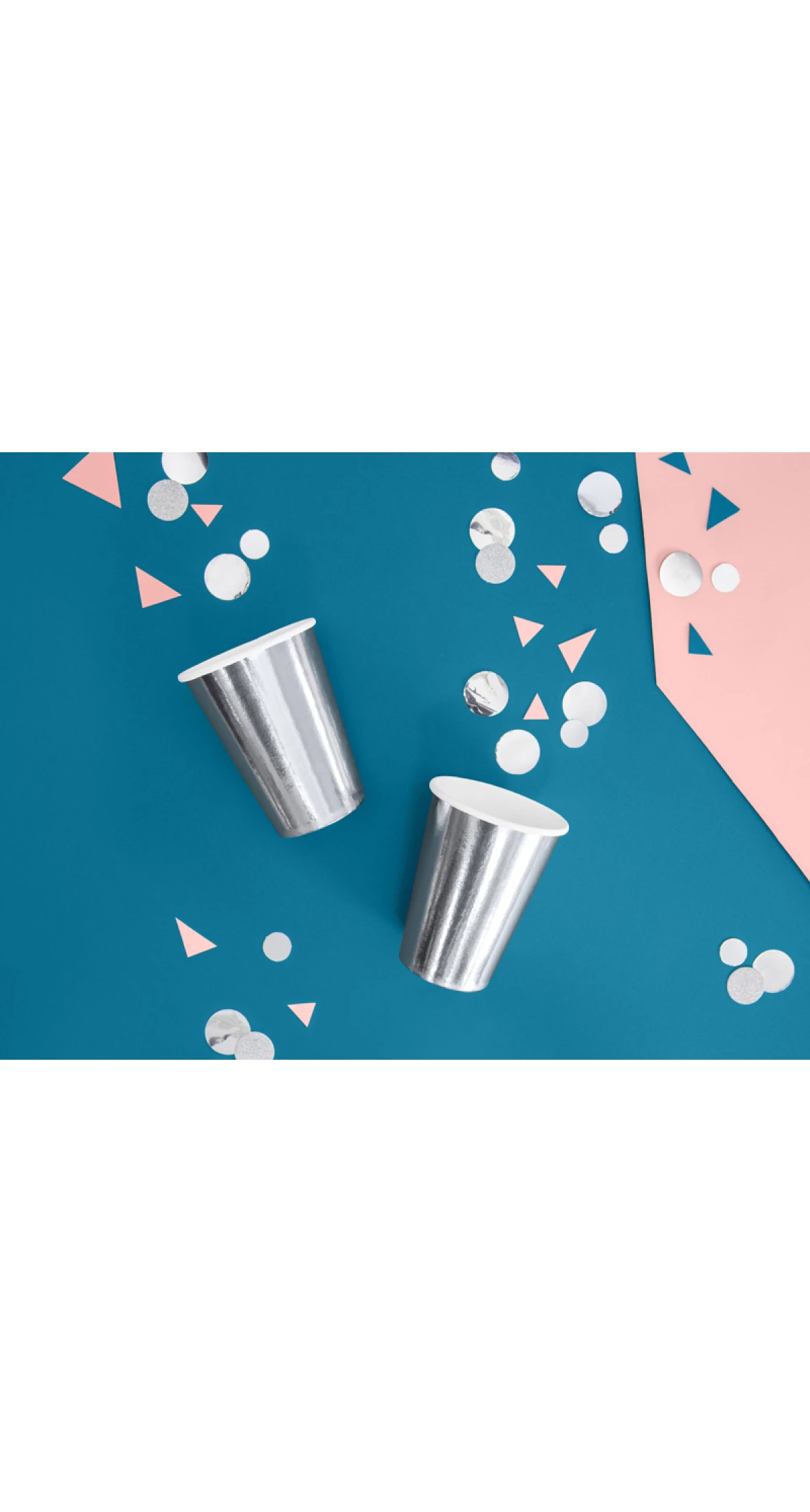 Cups, Silver, 220ml (1pkt / 6pc)