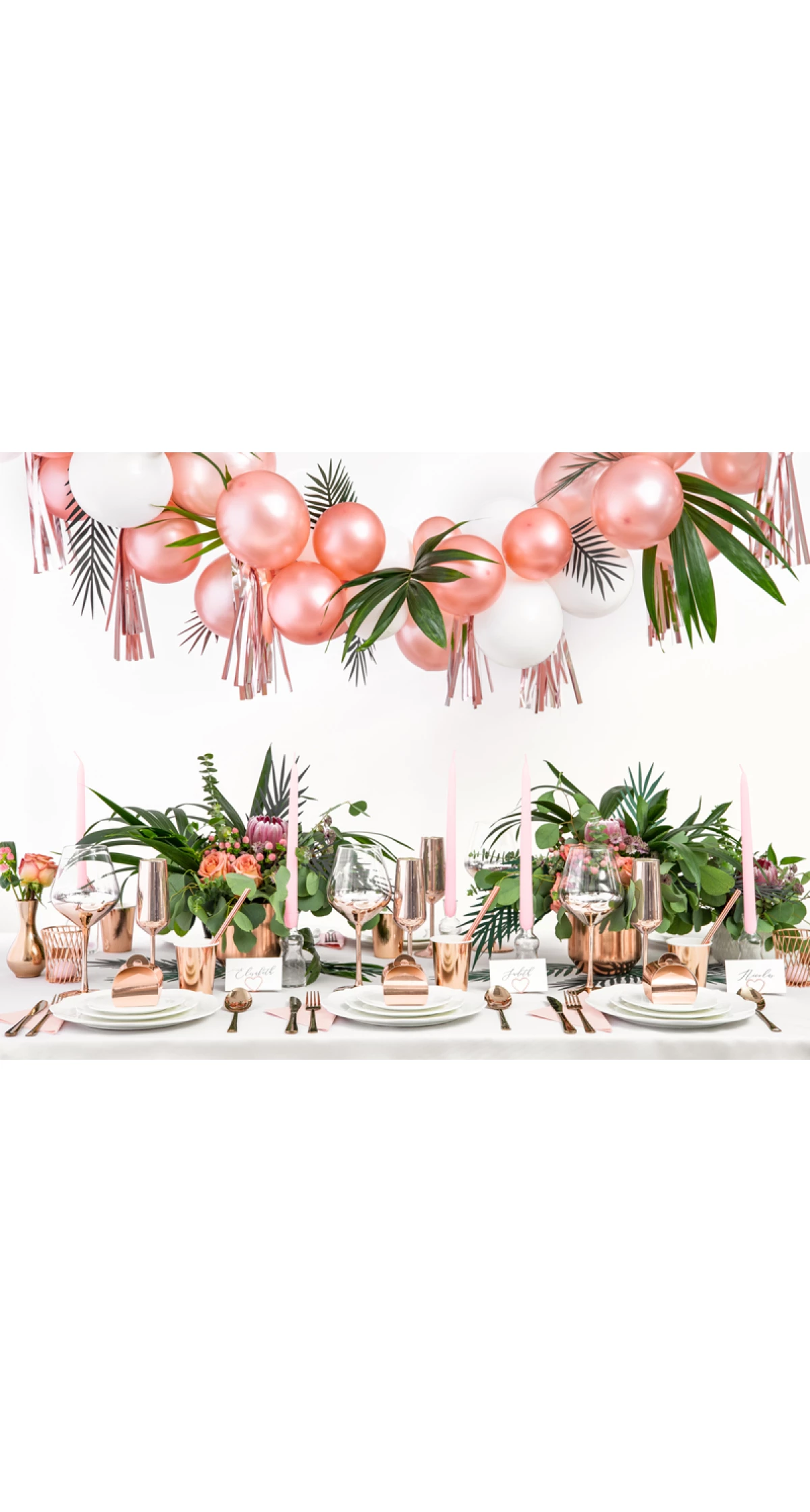 Paper Cups, Rose Gold, 220ml (1pkt / 6pc)