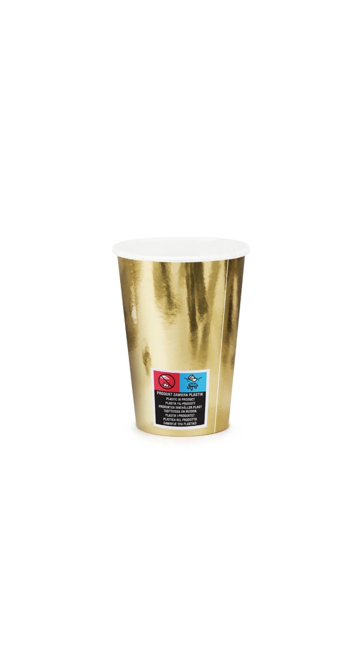 Cups, Gold, 220ml (1 pkt / 6 pc.)