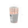 Cups Happy Birthday!, Rose Gold, 260ml (1pkt / 6pc)