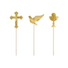 Cake Toppers First Communion, Gold, 31.5cm (1 pkt / 6 pc.)