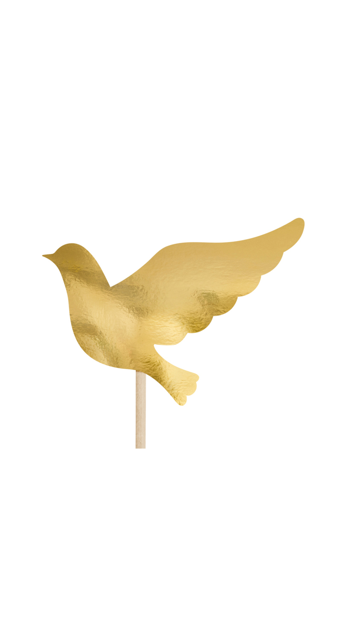 Cake Toppers First Communion, Gold, 31.5cm (1 pkt / 6 pc.)