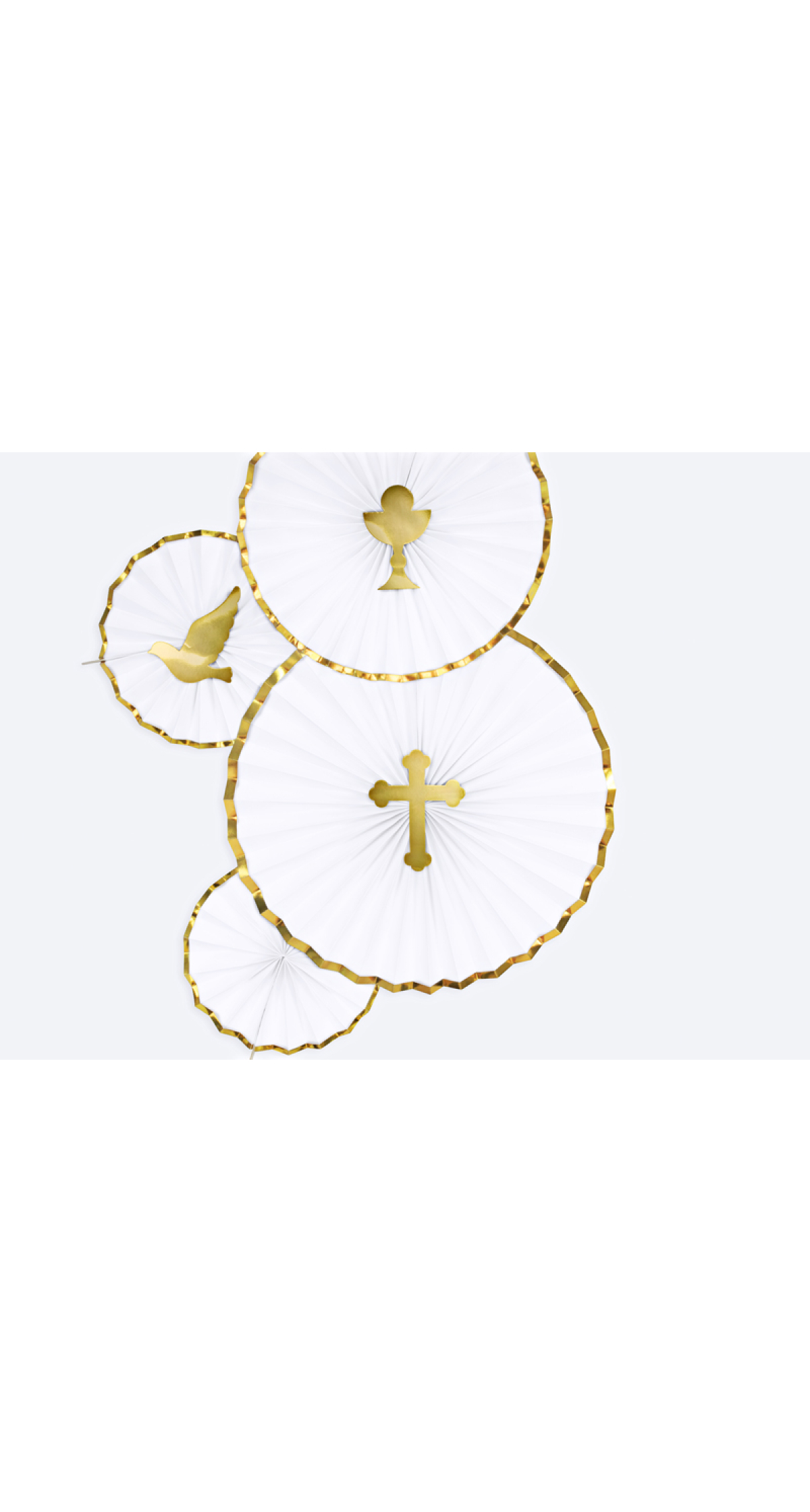 Cake Toppers First Communion, Gold, 31.5cm (1 pkt / 6 pc.)
