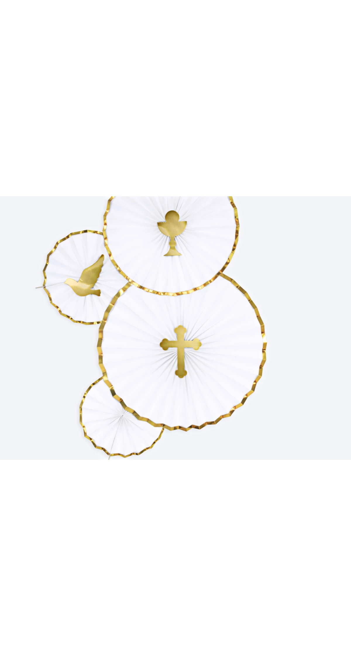 Cake Toppers First Communion, Gold, 31.5cm (1 pkt / 6 pc.)