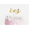 Cake Topper One, Gold, 19cm