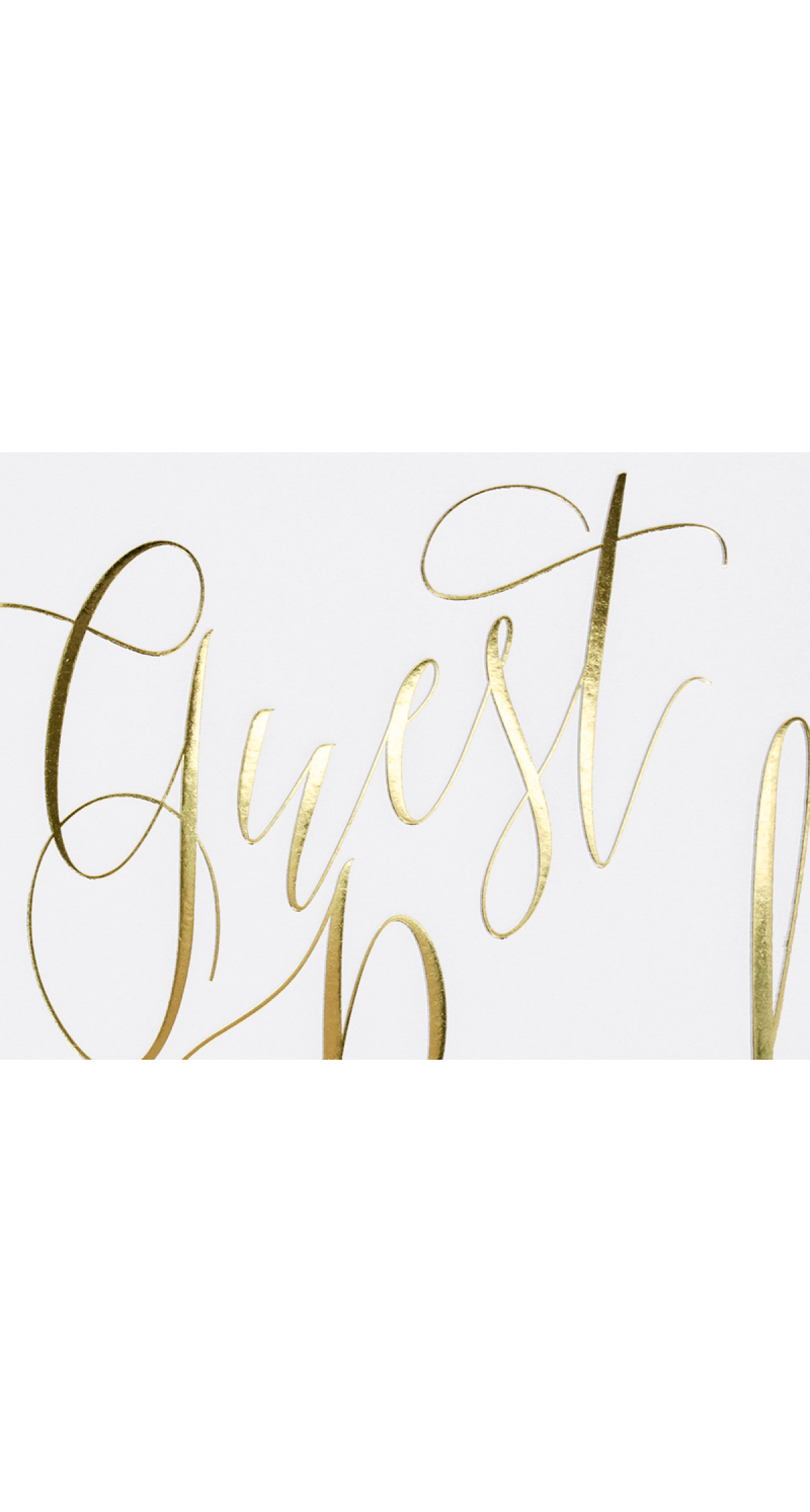 Guest Book, 20x24.5cm, White, 22 Pages