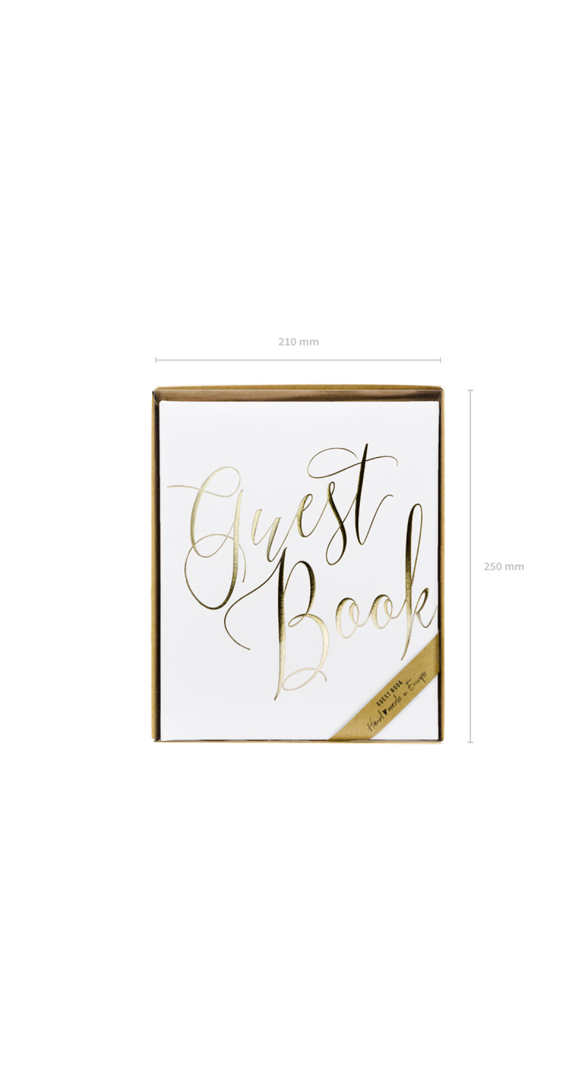 Guest Book, 20x24.5cm, White, 22 Pages