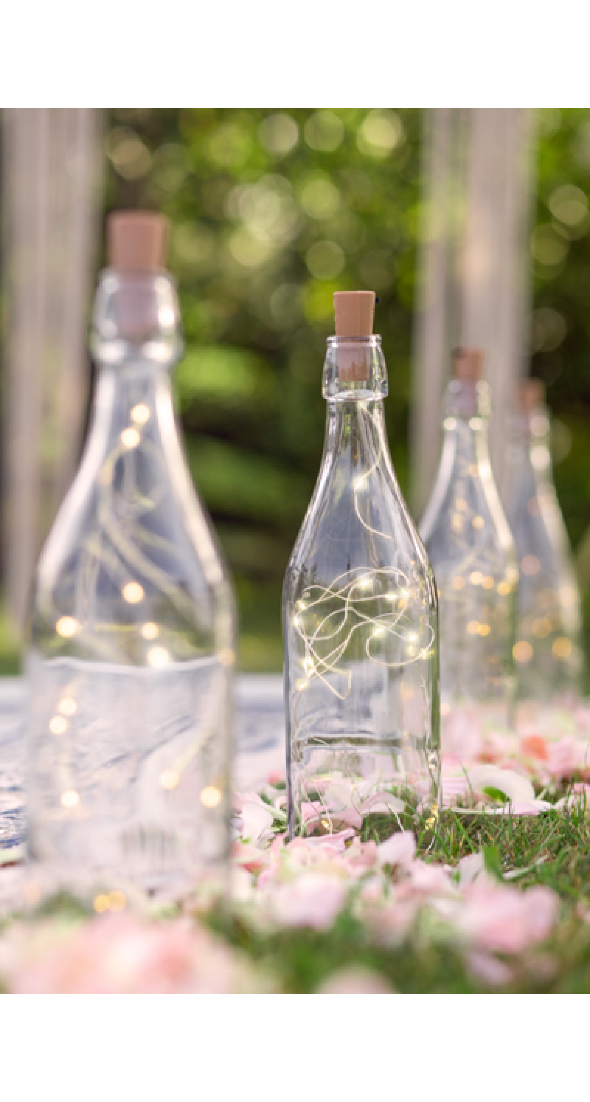 Bottle Led Lights With Cork, Warm White, 197cm