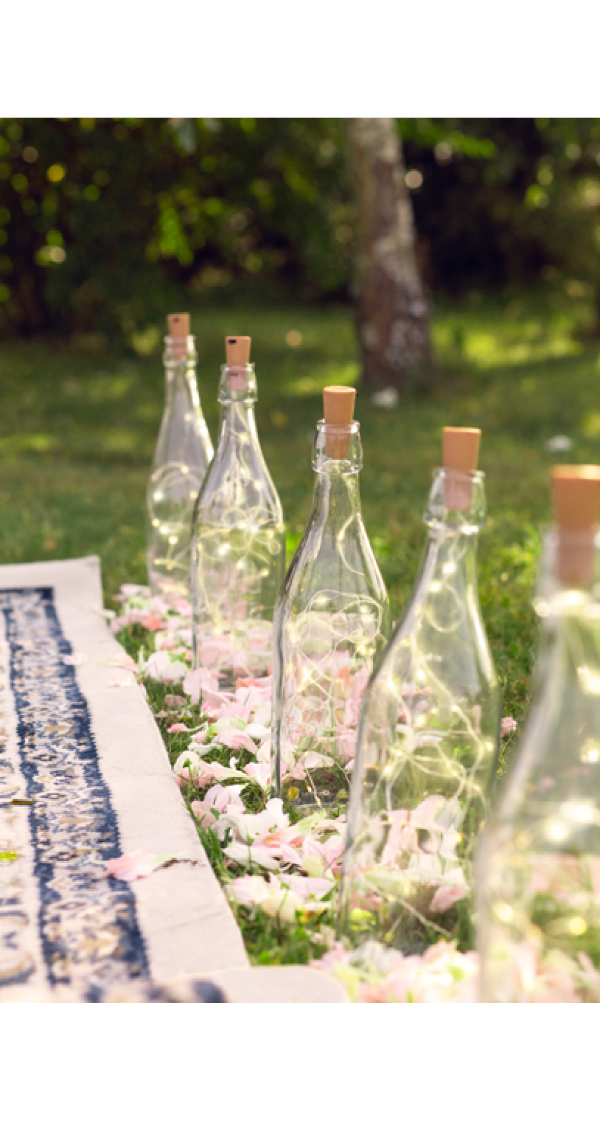Bottle Led Lights With Cork, Warm White, 197cm