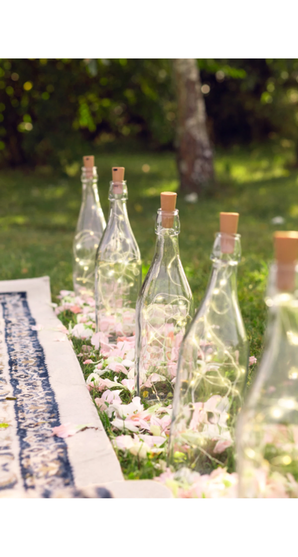 Bottle Led Lights With Cork, Warm White, 197cm