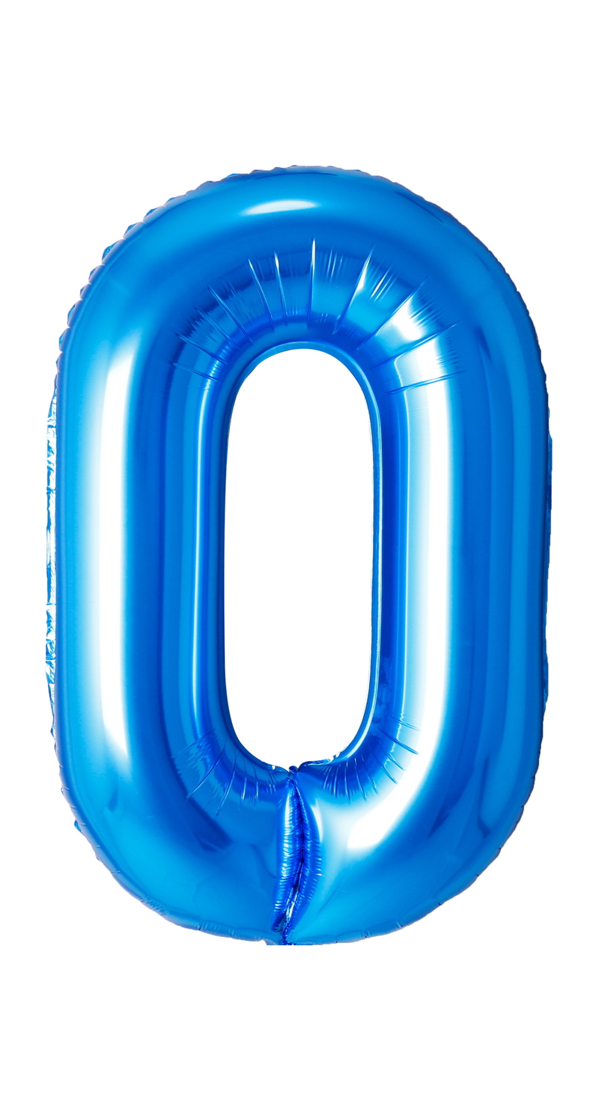 34 Inch Foil Balloon Number 0 - Blue