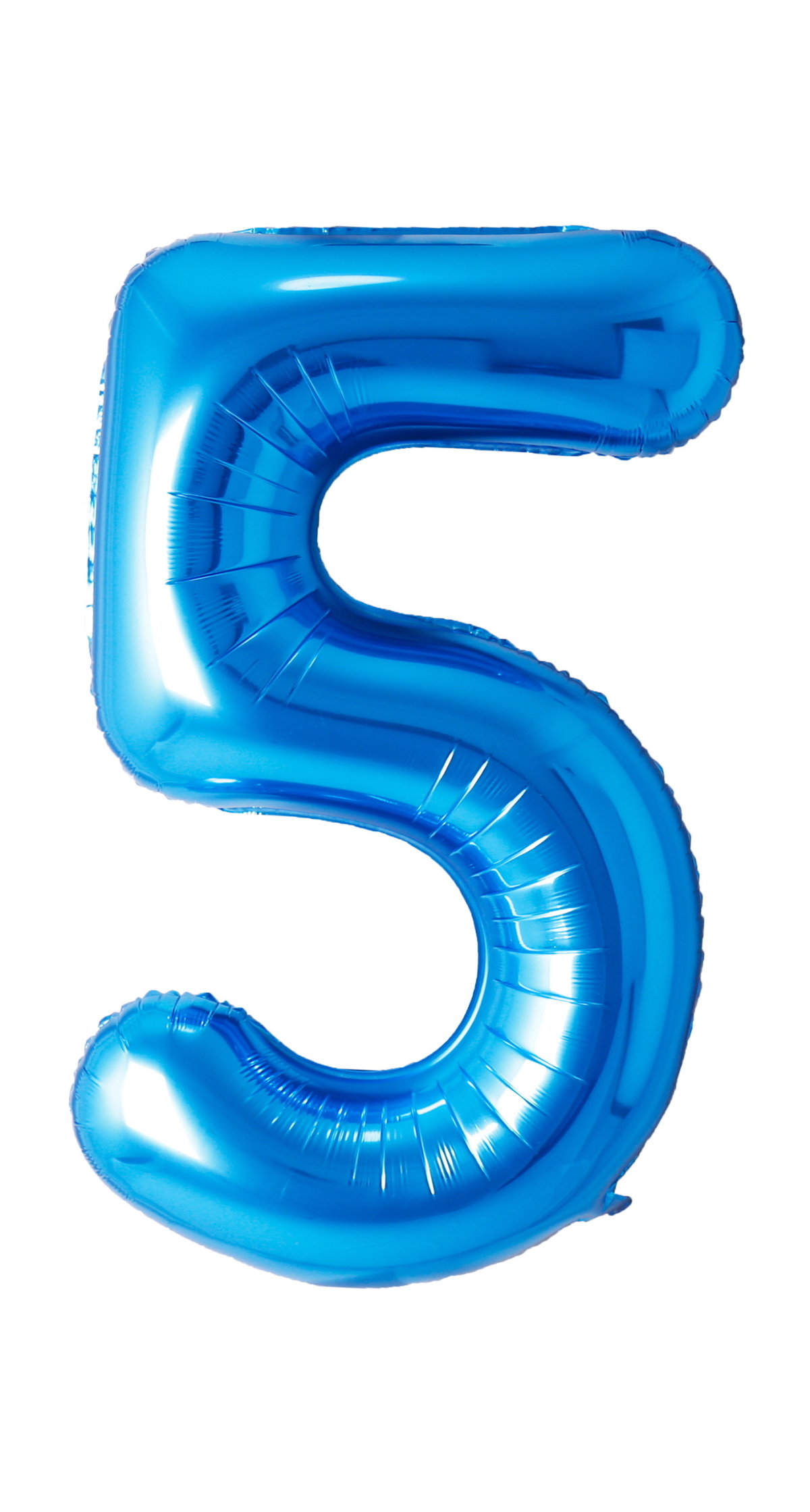 34 Inch Foil Balloon Number 5 - Blue