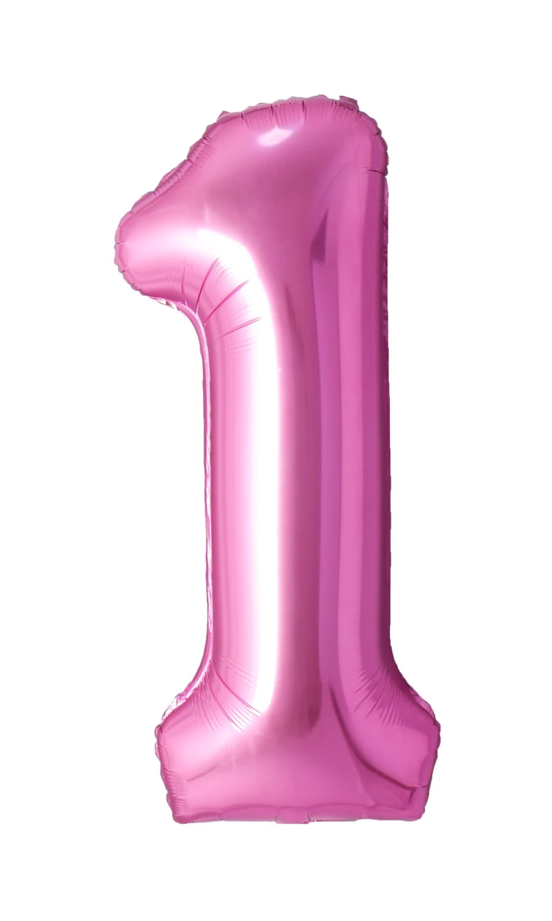 34 Inch Foil Balloon Number 1 - Pink