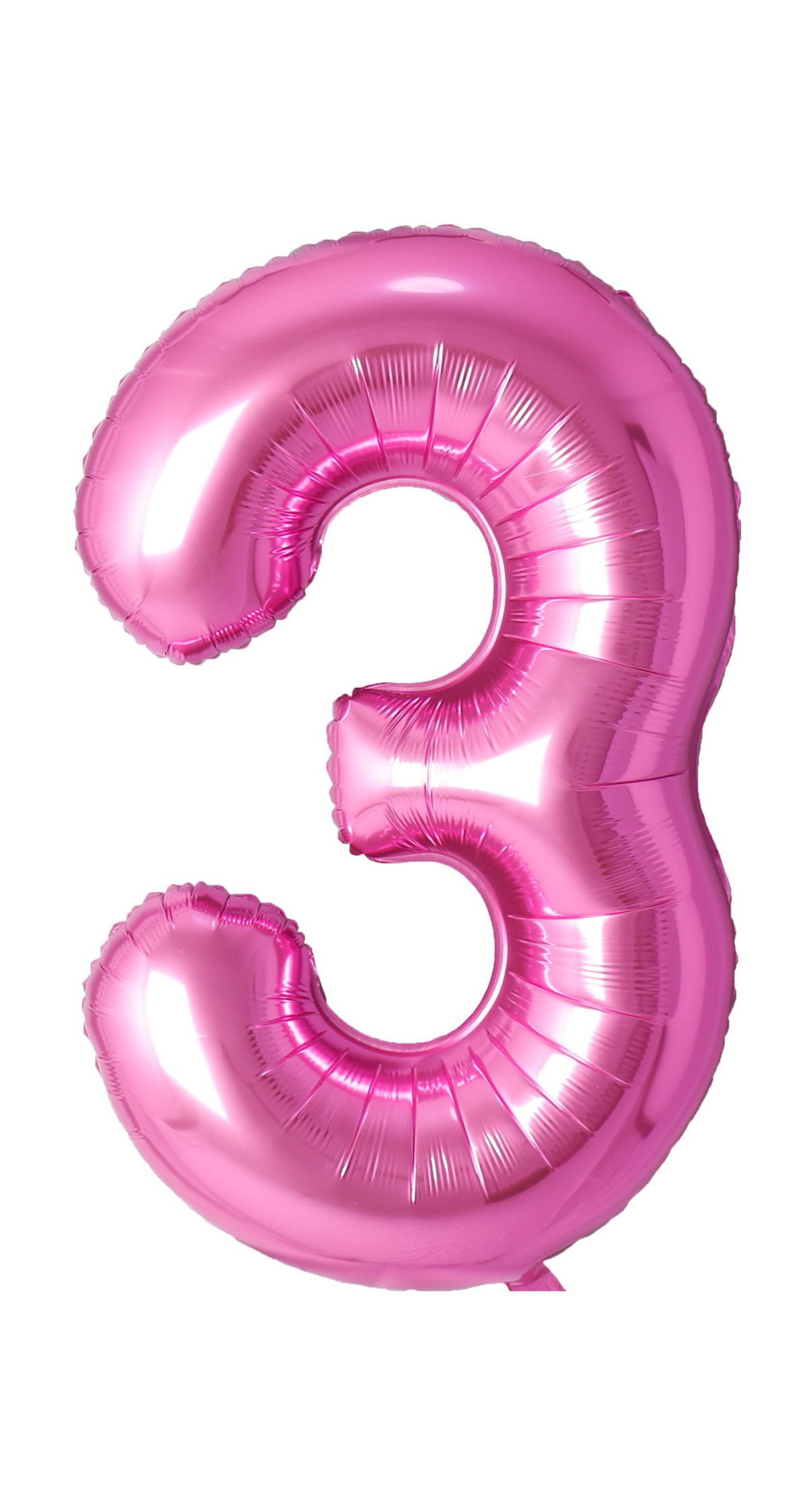 34 Inch Foil Balloon Number 3 - Pink
