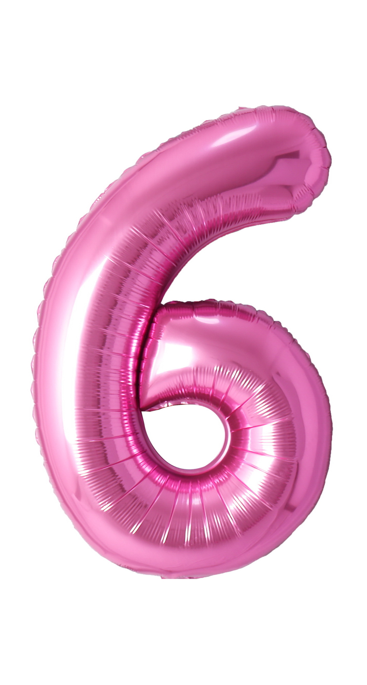 34 Inch Foil Balloon Number 6 - Pink