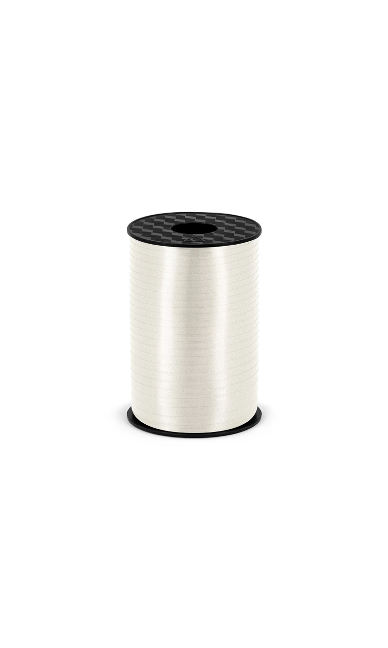 Plastic Ribbon, White, 5mm/225M