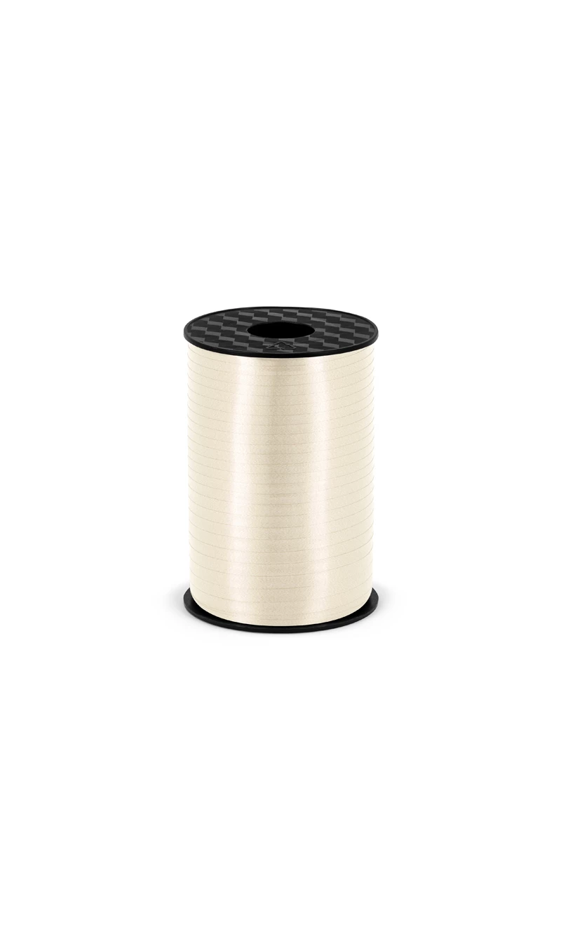 Plastic Ribbon, Light Cream, 5mm/225M