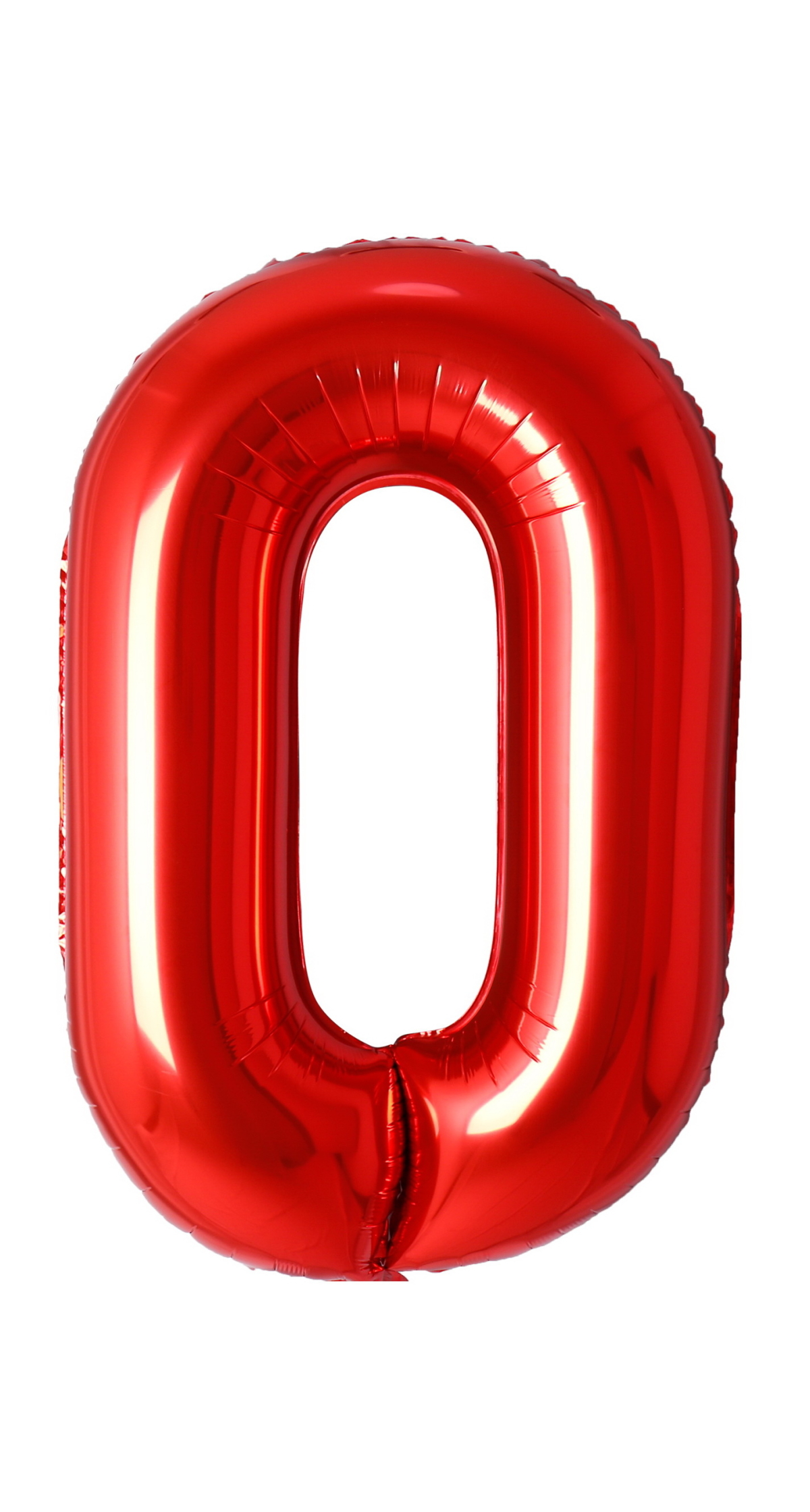 34 Inch Foil Balloon Number 0 - Red