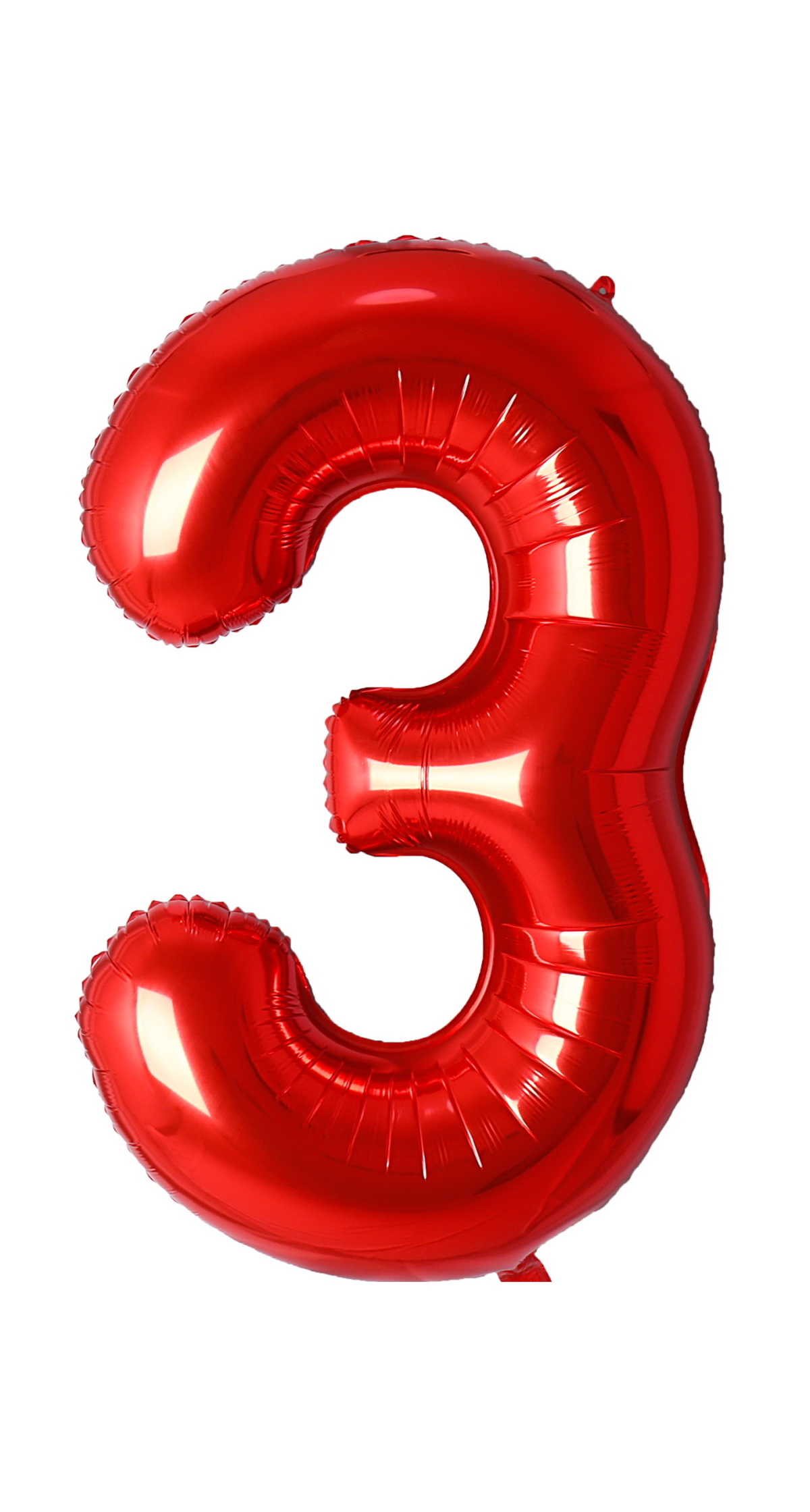 34 Inch Foil Balloon Number 3 - Red
