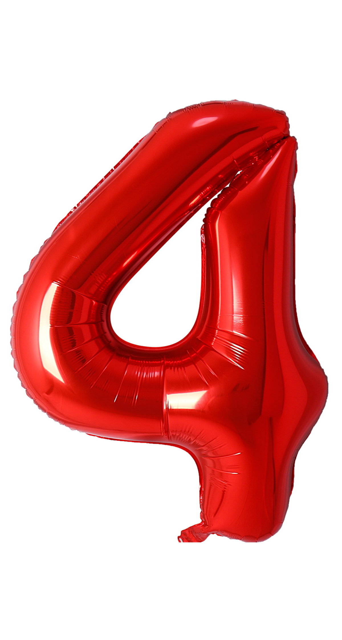 34 Inch Foil Balloon Number 4 - Red