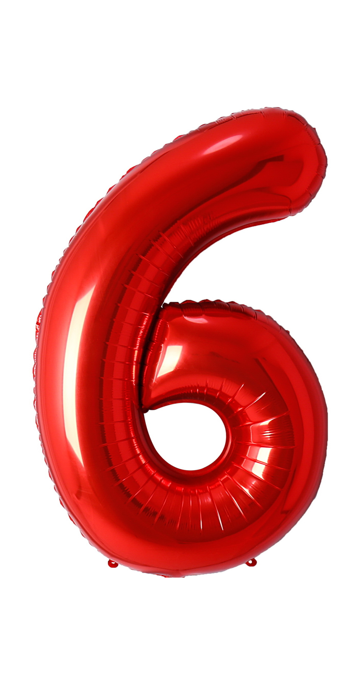 34 Inch Foil Balloon Number 6 - Red