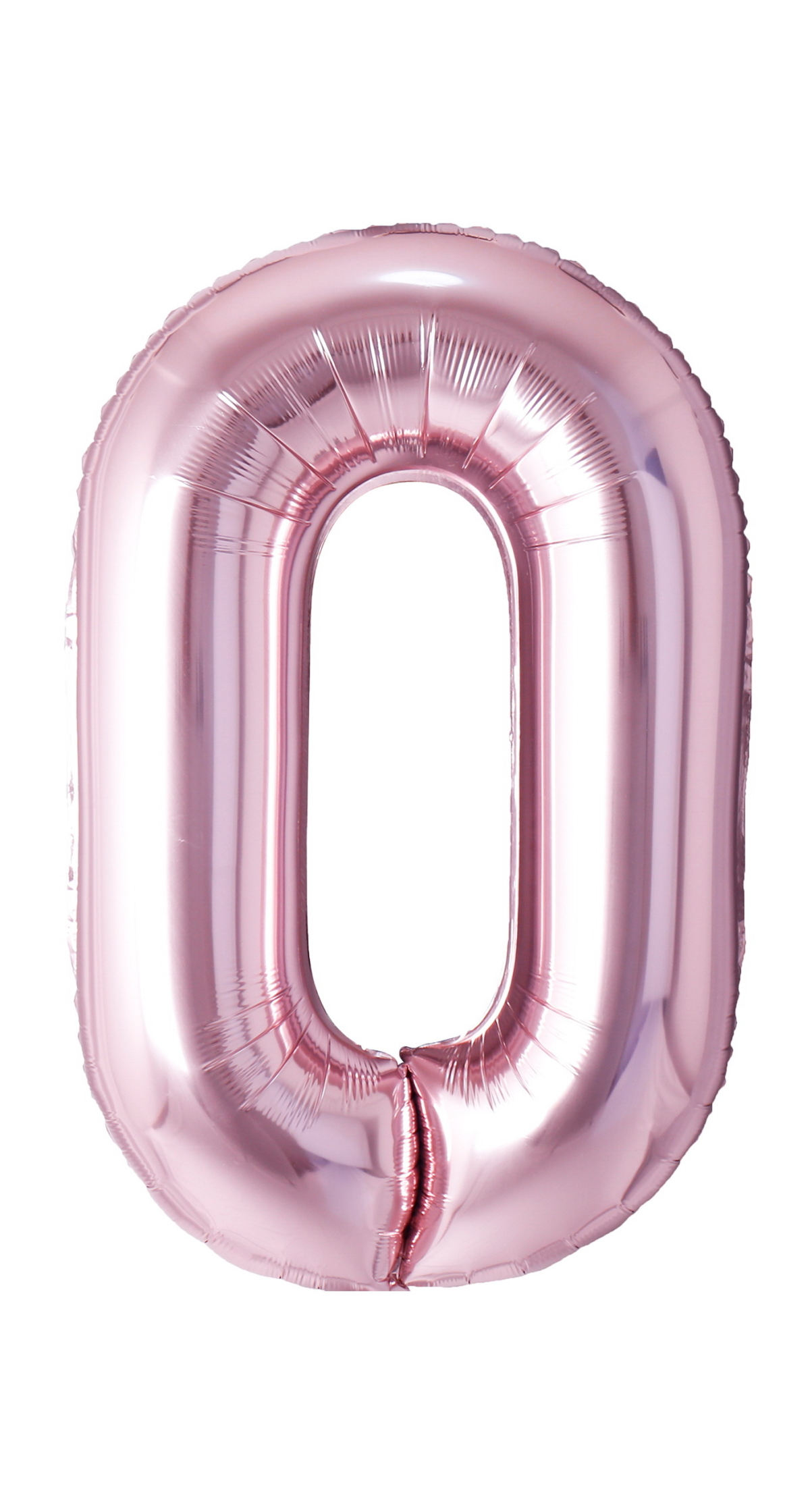 34 Inch Foil Balloon Number 0 - Rose Gold