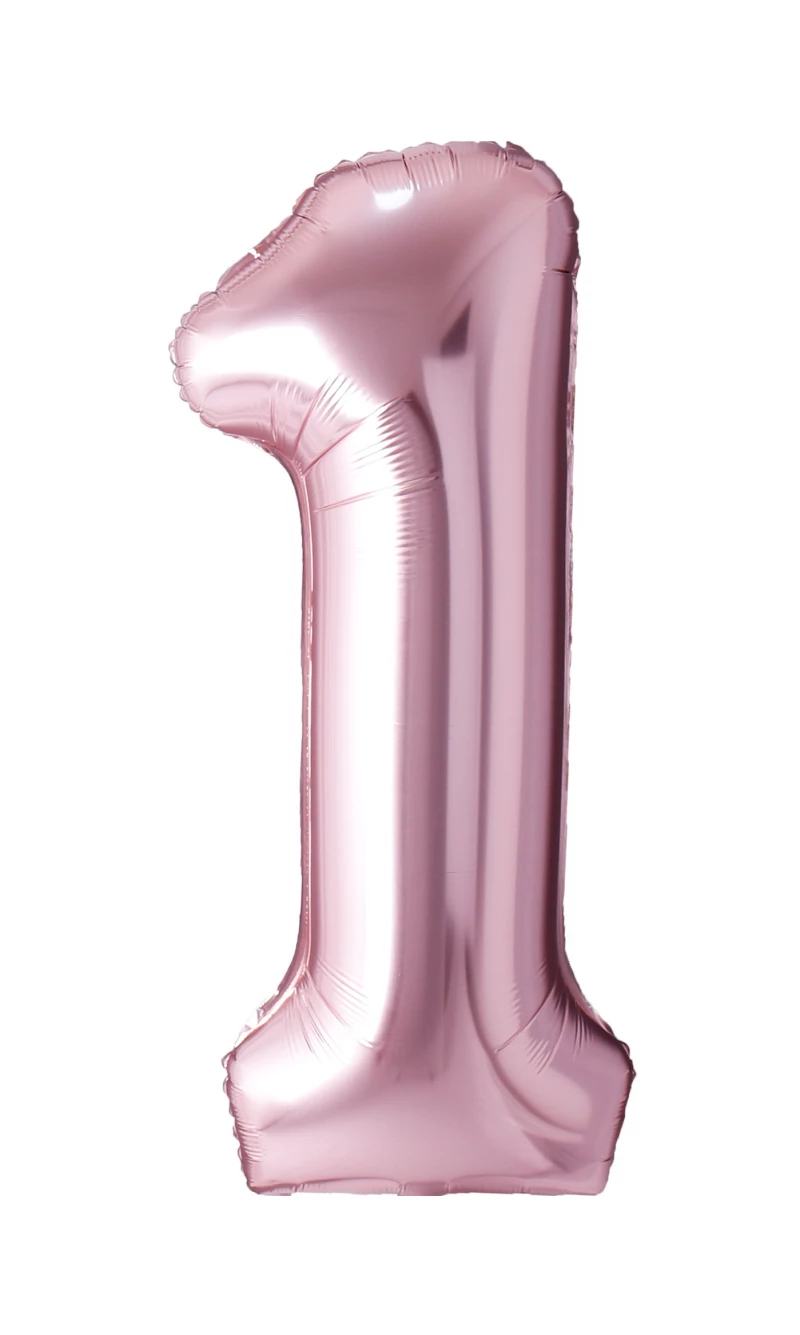 34 Inch Foil Balloon Number 1 - Rose Gold