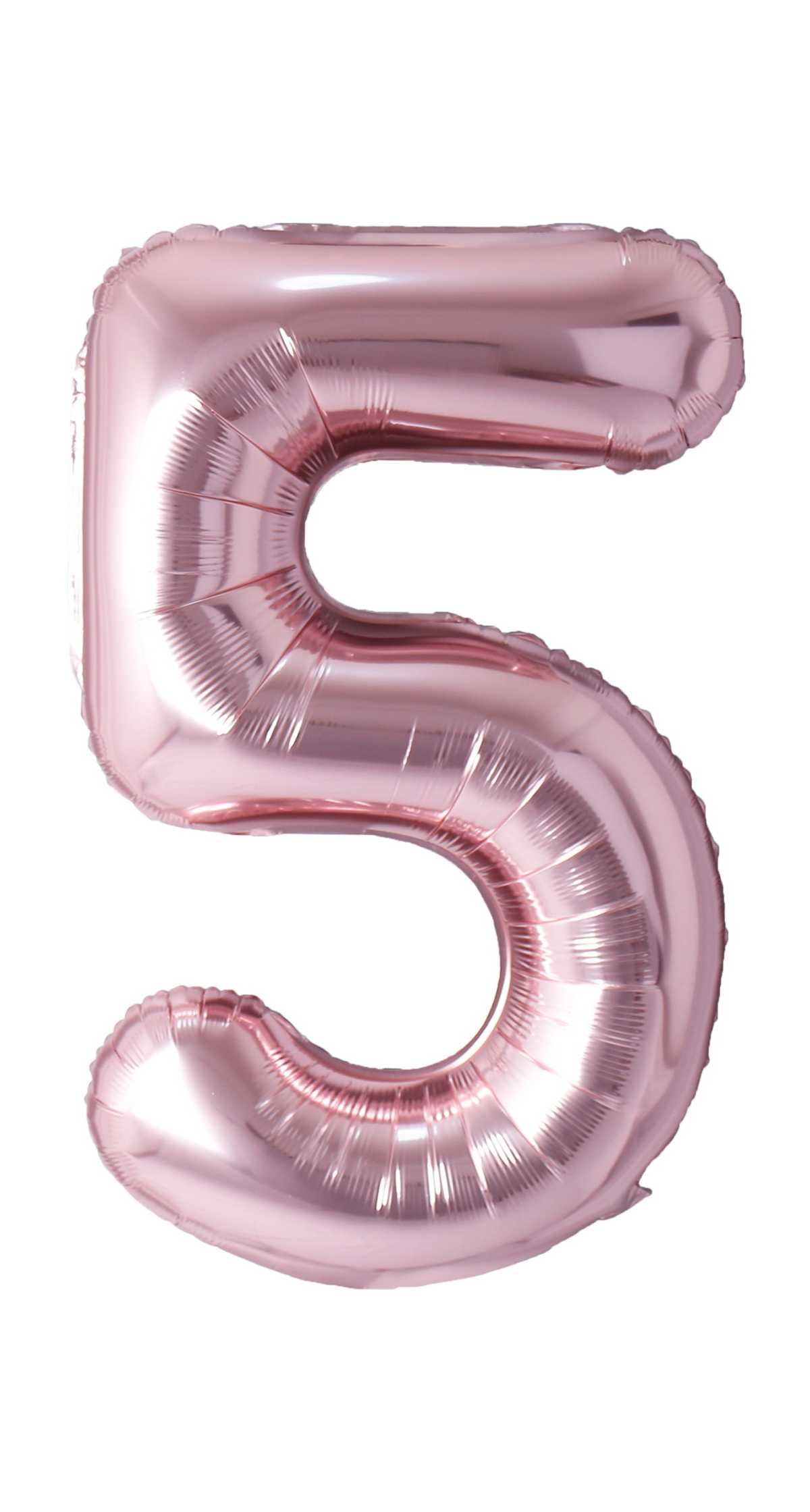 34 Inch Foil Balloon Number 5 - Rose Gold