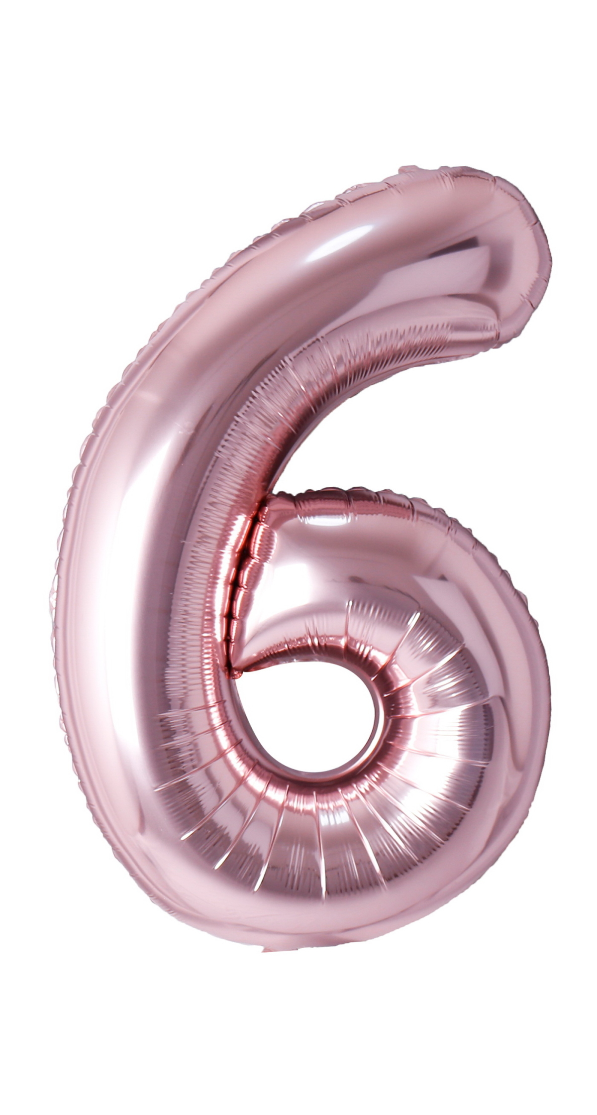 34 Inch Foil Balloon Number 6 - Rose Gold