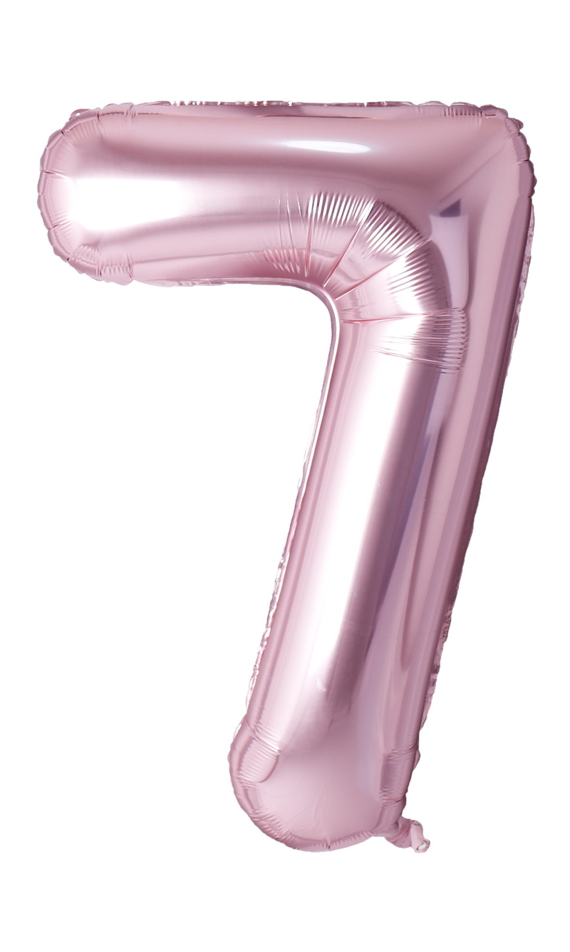 34 Inch Foil Balloon Number 7 - Rose Gold