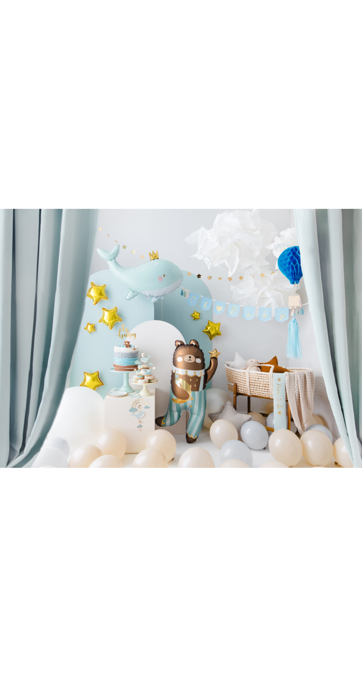 Sash Mom To Be, Light Tiffany Blue, 75cm