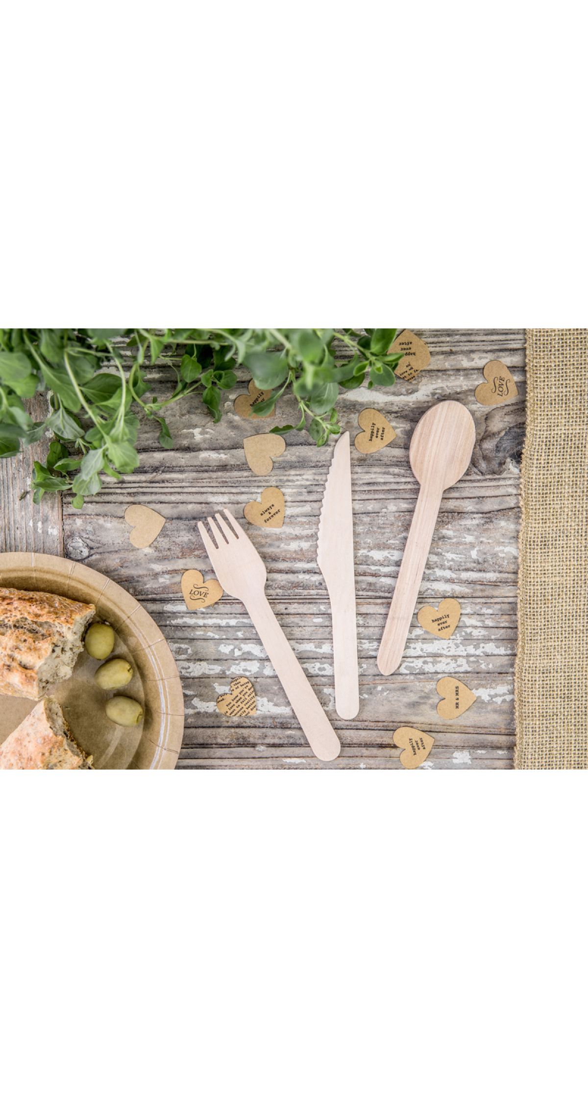Wooden Cutlery Woodland, 16cm (1 pkt / 18 pc.)