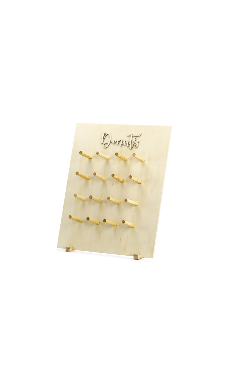 Donut Wall, Natural Wood, 45x55cm