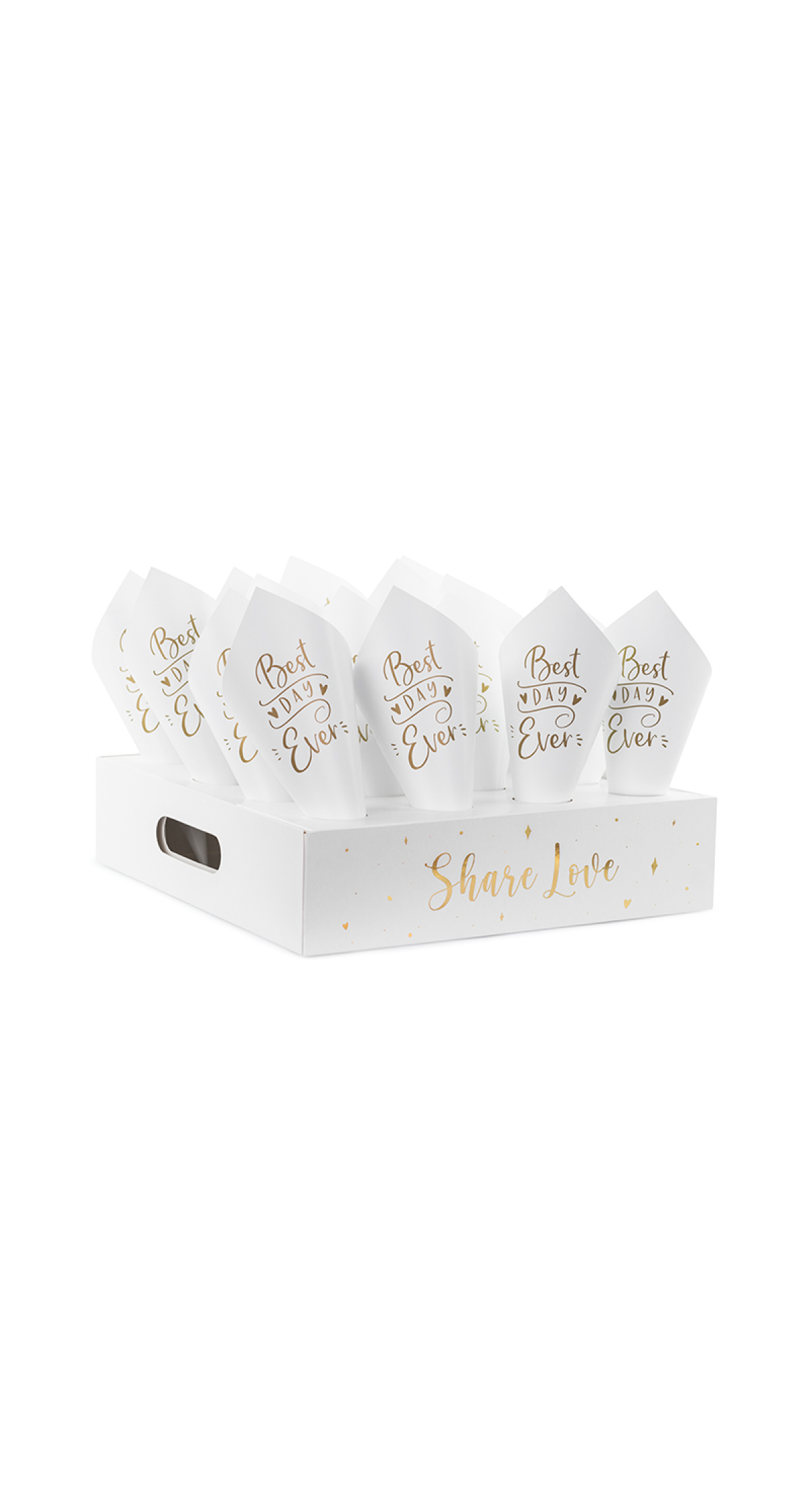 Confetti Cone Stand with 16 Cones