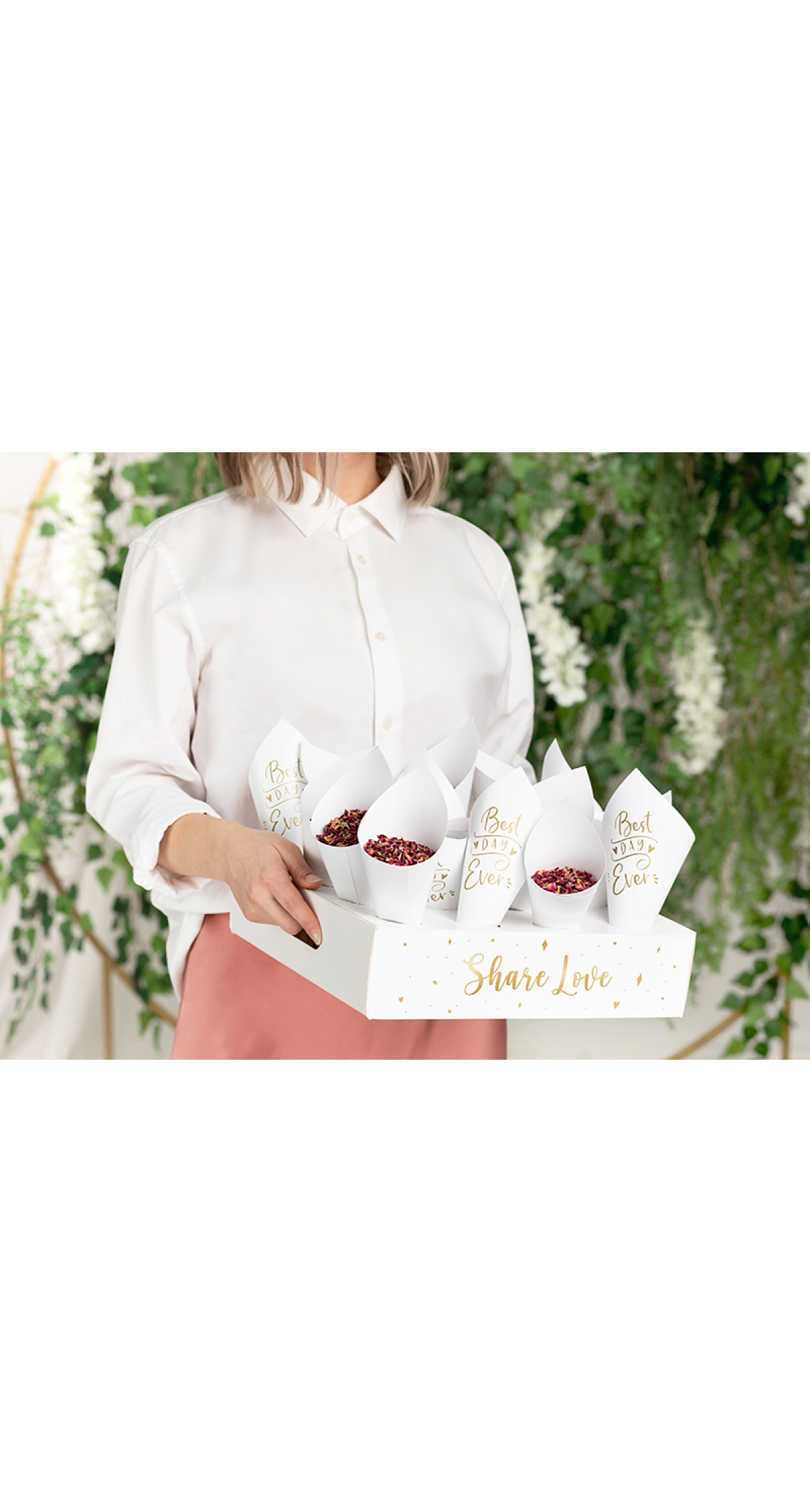 Confetti Cone Stand with 16 Cones