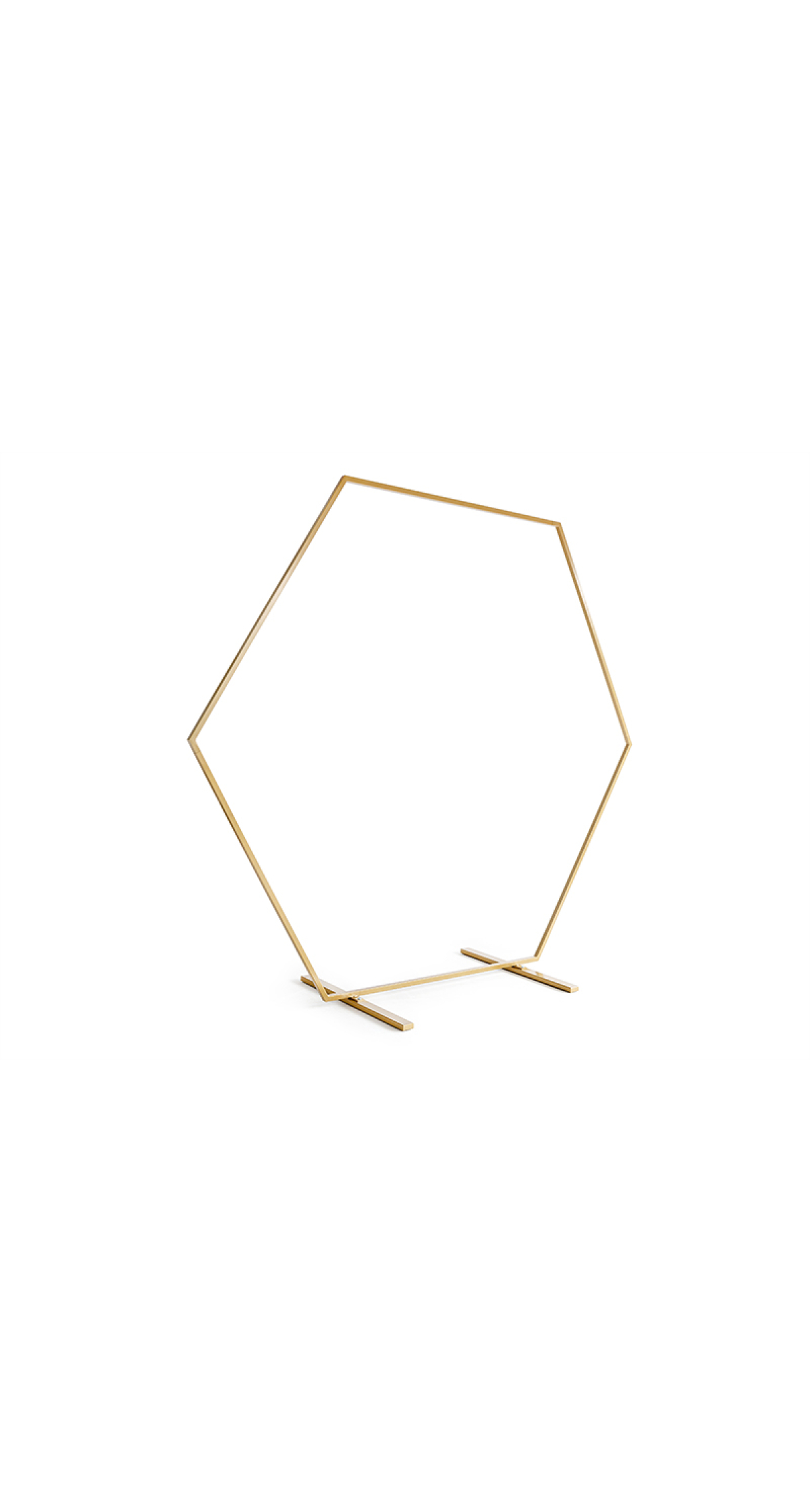 Hexagon Backdrop stand, Gold, 2M