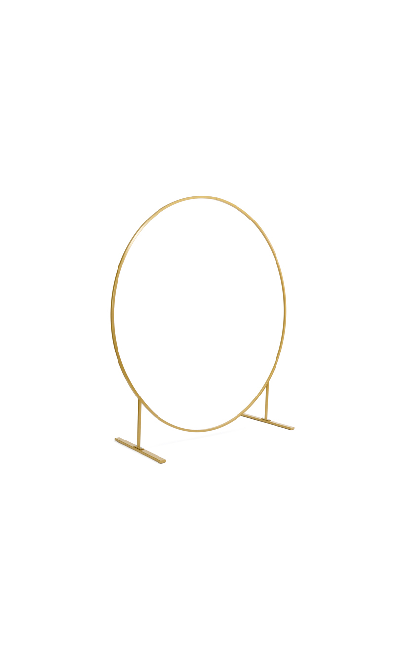 Circle Backdrop stand, Gold, 2M
