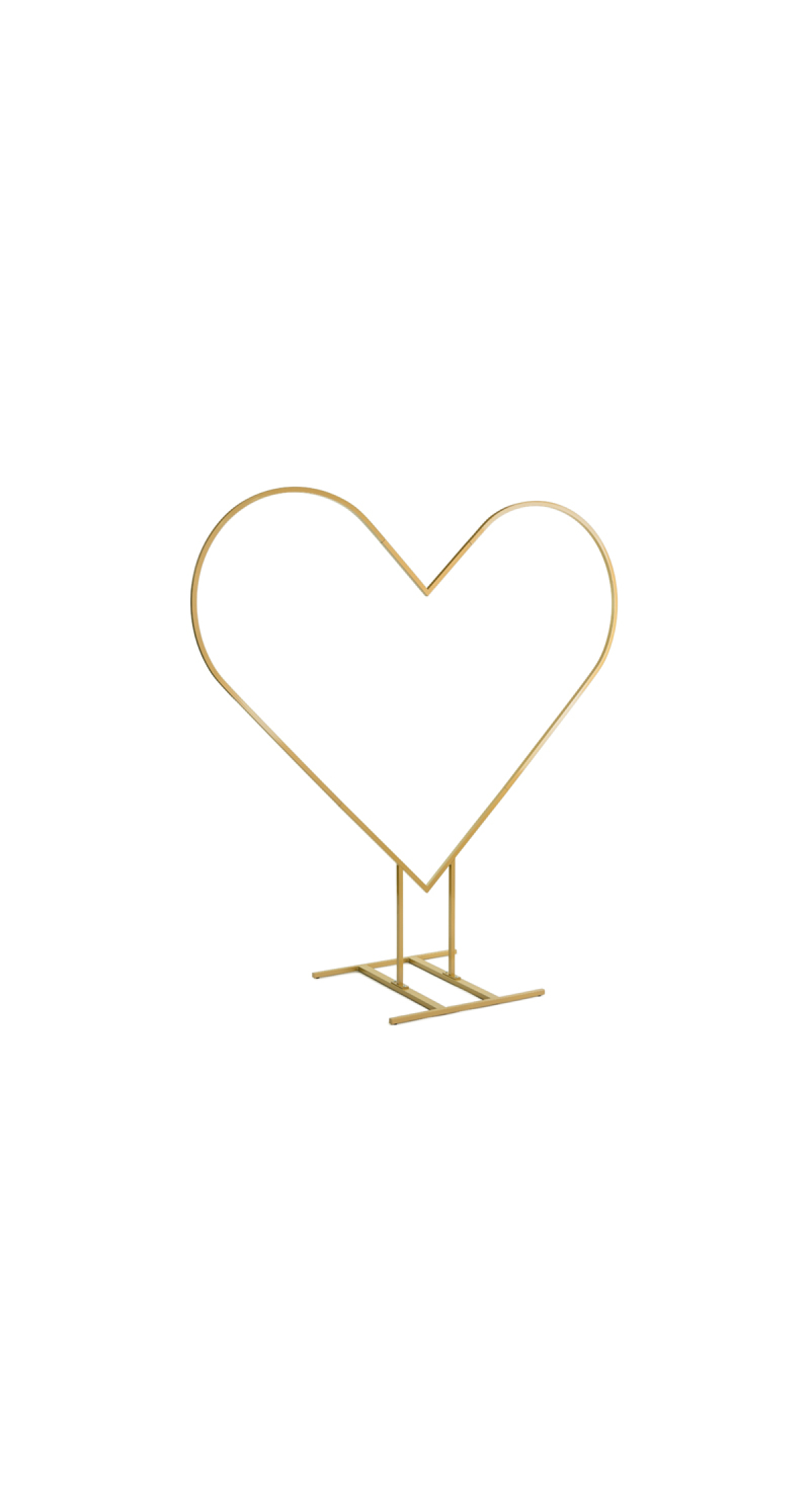 Heart Backdrop stand, Gold, 2M