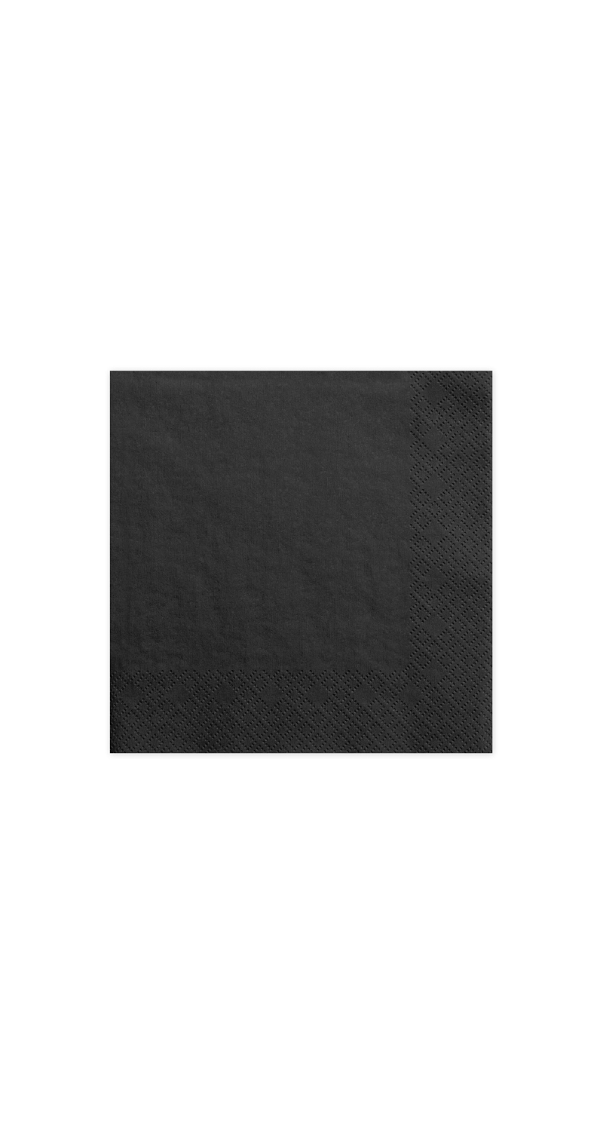 Napkins, 3 Layers, Black, 33x33cm (1pkt / 20pc)