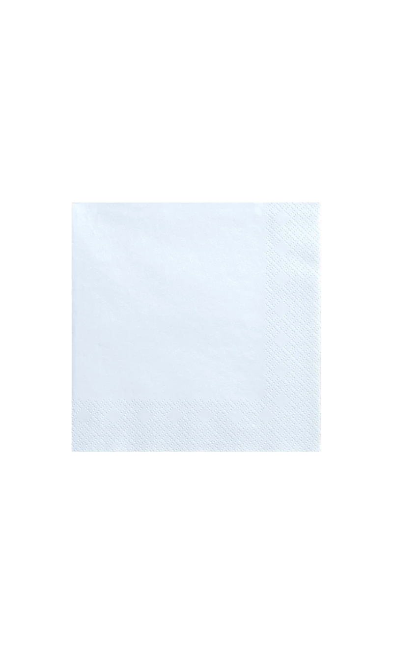 Napkins, 3 Layers, Light Sky-Blue, 33x33cm (1pkt / 20pc)