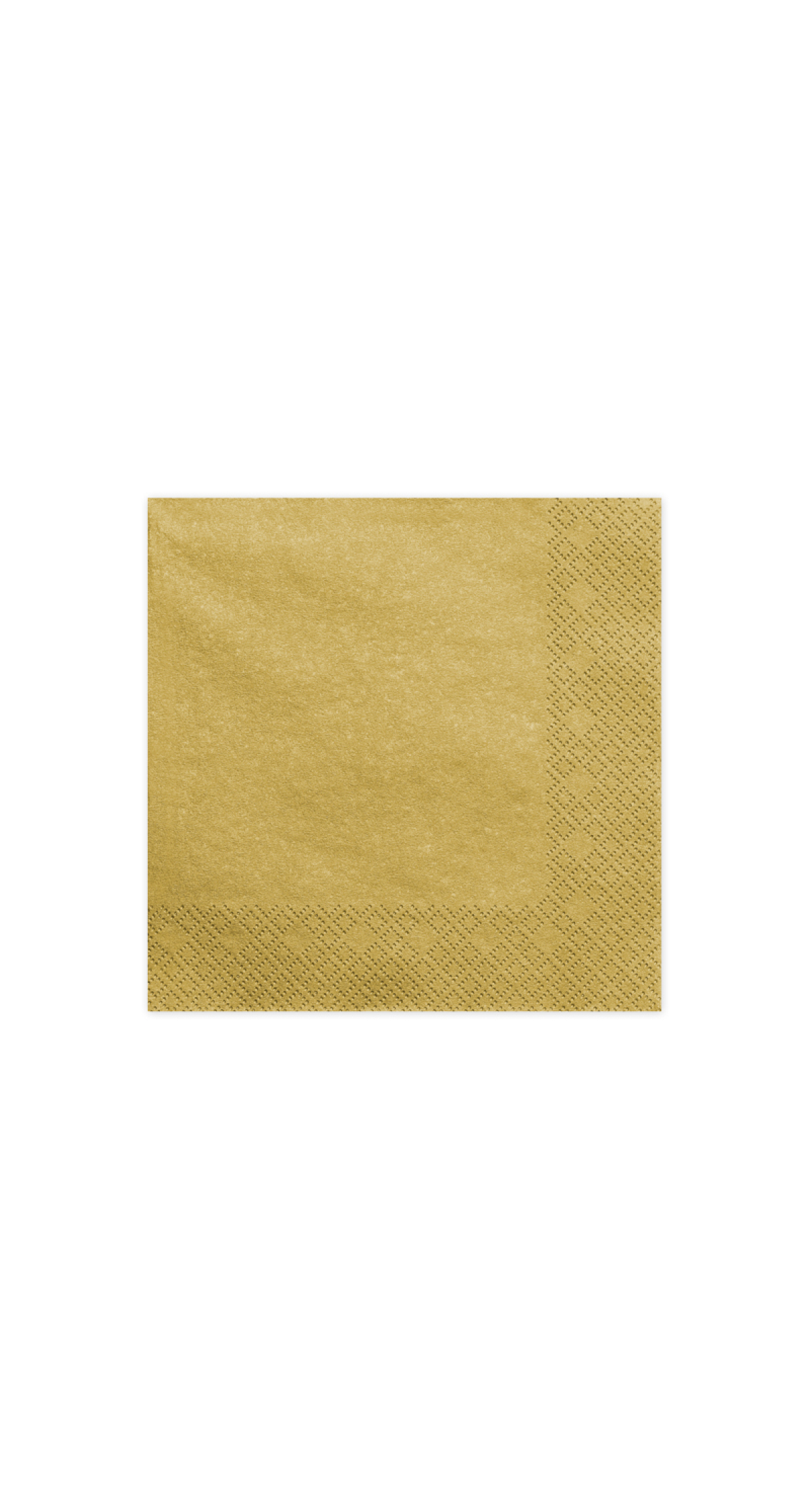 Napkins, 3 Layers, Gold Metallic, 33x33cm (1pkt / 20pc)