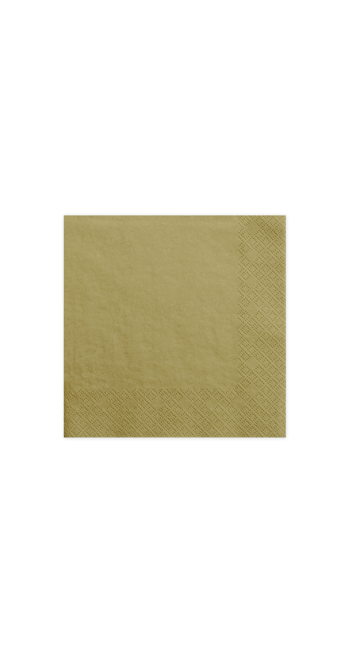 Napkins, 3 Layers, Gold, 33x33cm (1pkt / 20pc)