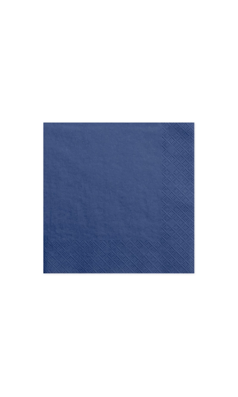 Napkins, 3 Layers, Navy Blue, 33x33cm (1pkt / 20pc)