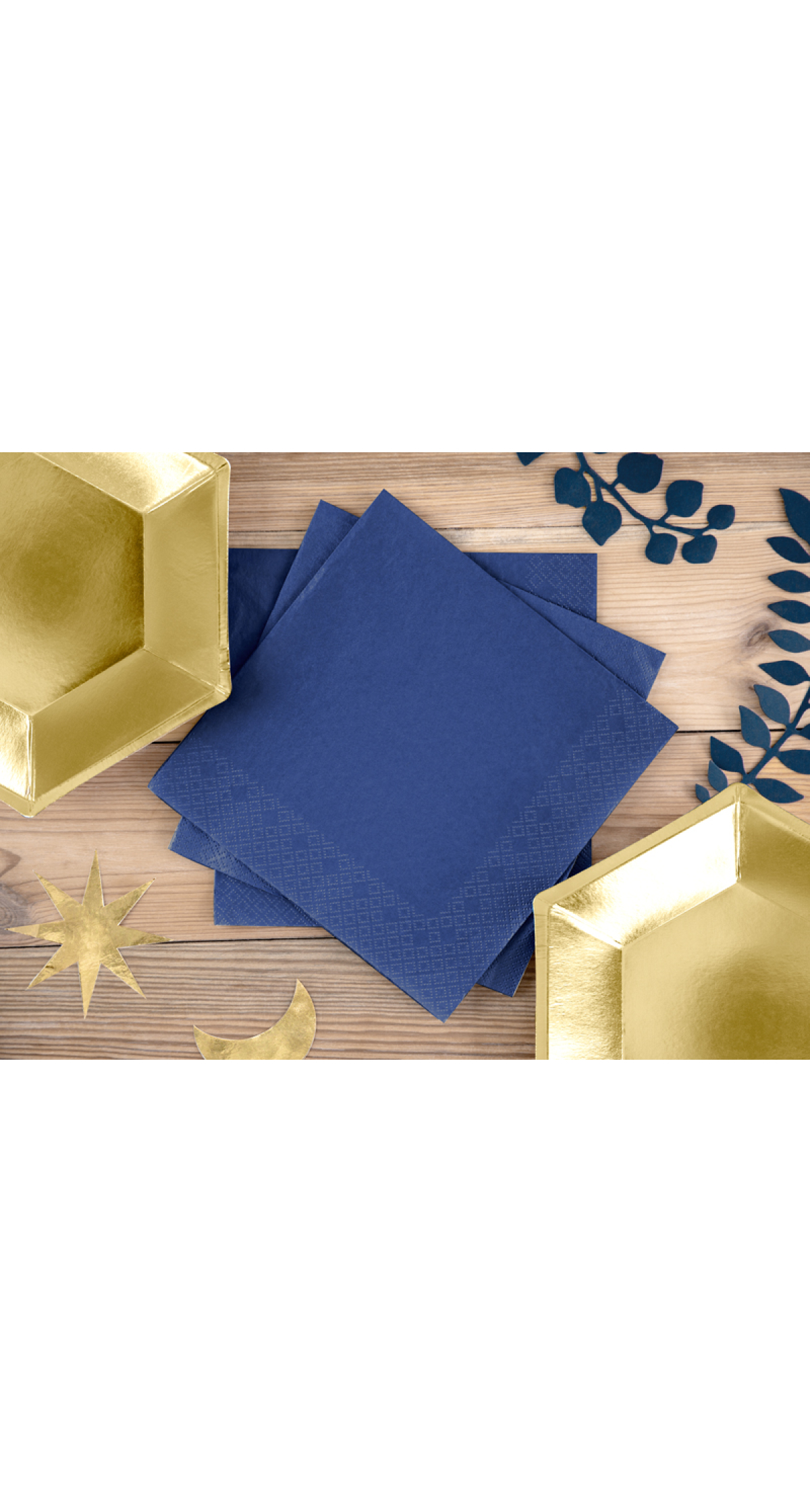 Napkins, 3 Layers, Navy Blue, 33x33cm (1pkt / 20pc)